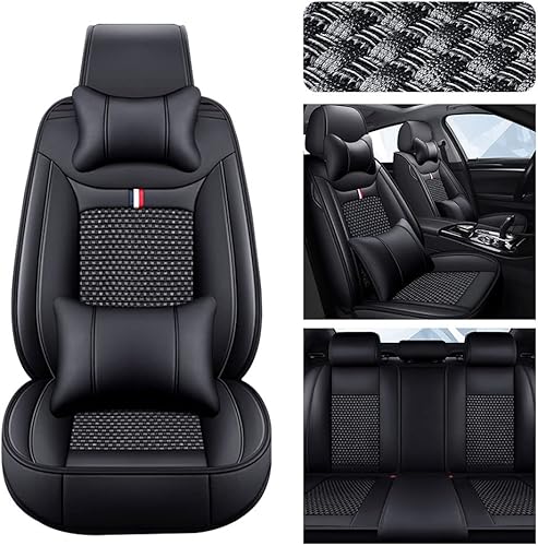 MVRVMV para Hyundai Tucson 2002-2023 - Protectores de asiento para interiores, con 2 reposacabezas y 2 almohadas de respaldo (juego completotodo