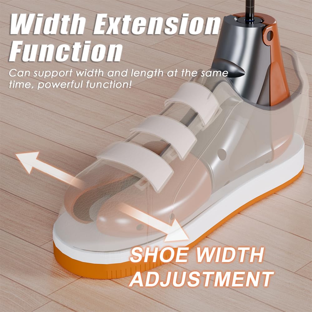 Estirador de zapatos para hombres y mujeres, ancho ajustable, expansor de zapatos, estirador de zapatos, pies anchos (1 unidad), Amarillo, S (suitable for US4-10), L (suitable for US8-12.5)