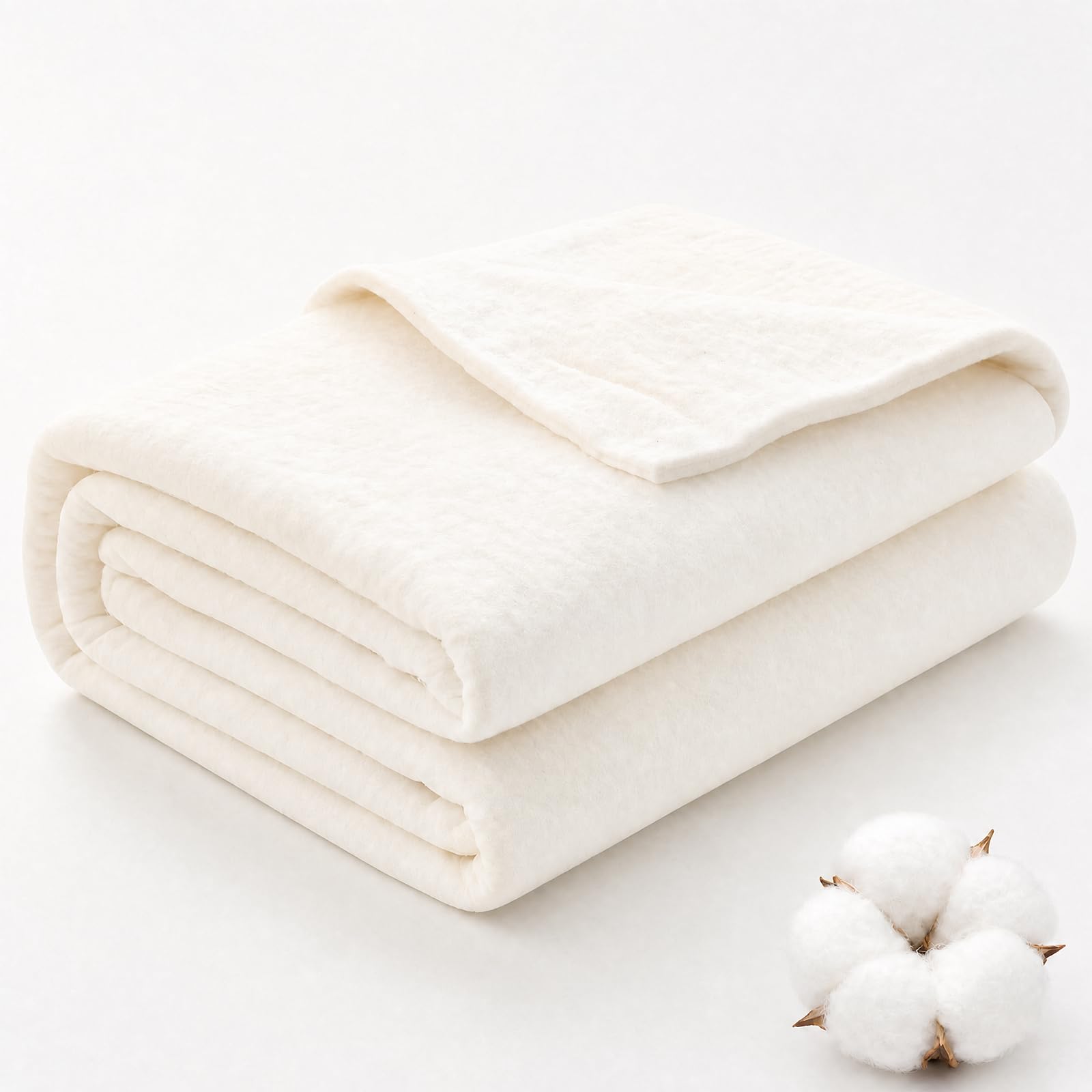 Natural Cotton Batting for Quilting & Sewing -1