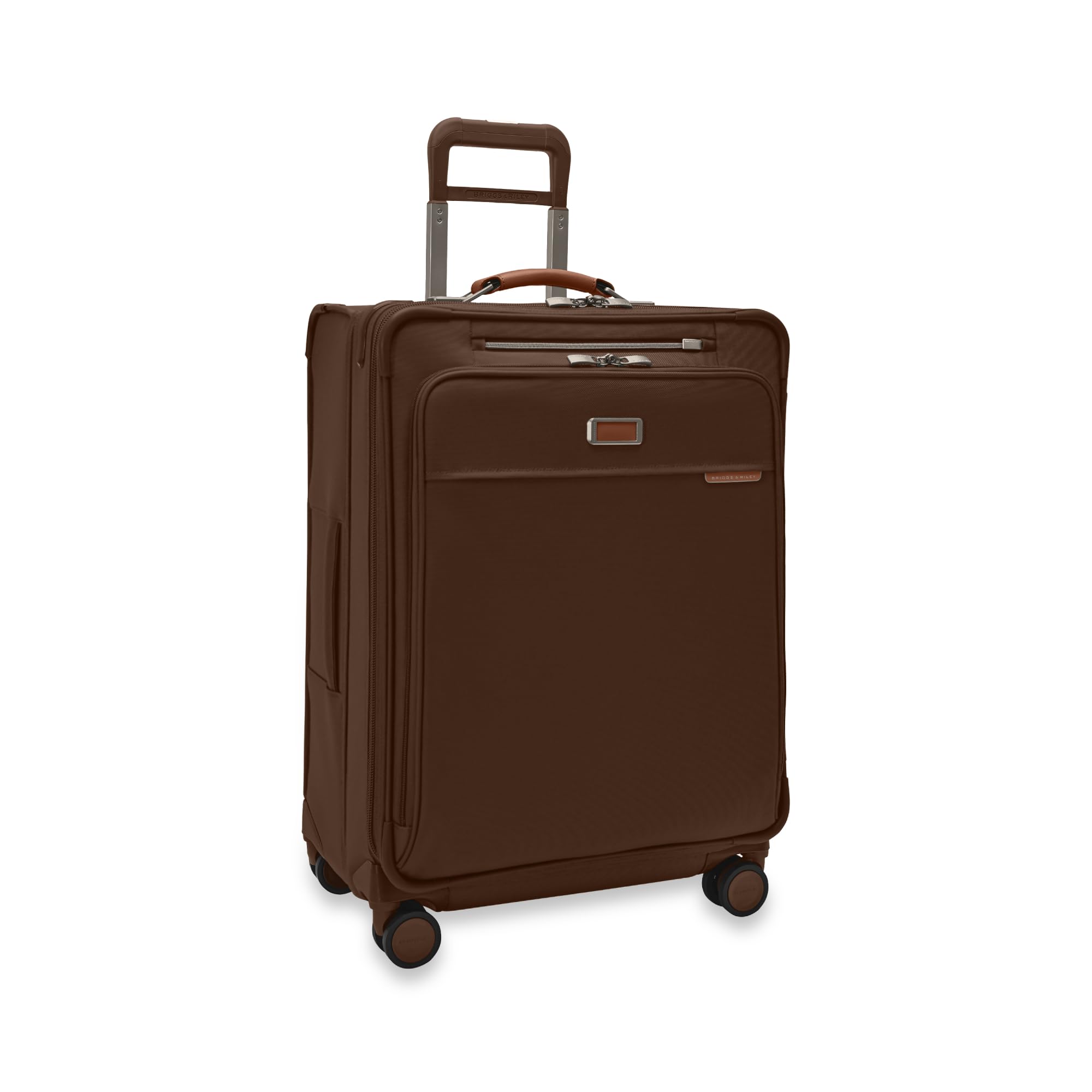 Briggs &amp; Riley Baseline Checked Medium 26 Inch Softside Spinner, Chocolate
