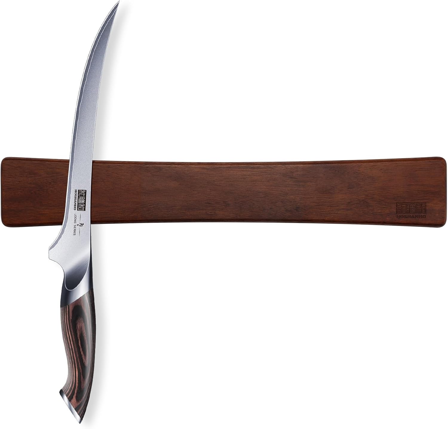 HOSHANHO Fillet Knife 9 Inch, Professional Japanese Fish Knives for Meat Poultry Cutting & Magnetic Knife Strips for Wall 16 Inch
