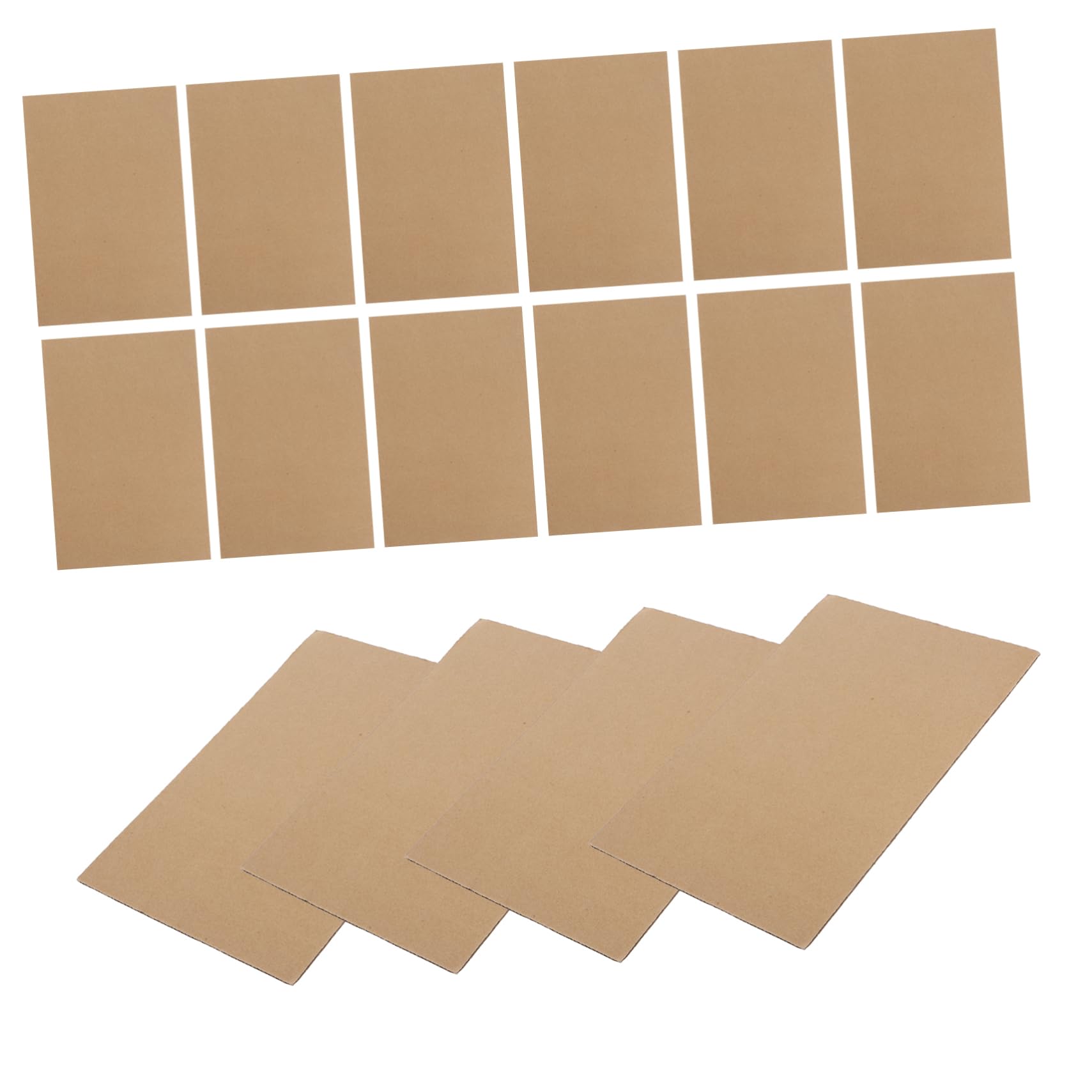 Feuilles de Carton Ondulé 50 Pièces, Renfort de Fond pour Boîtes | Papier Ondulé Robuste, Base Protectrice, pour Cartons de Déménagement et Emballage Colis Carton
