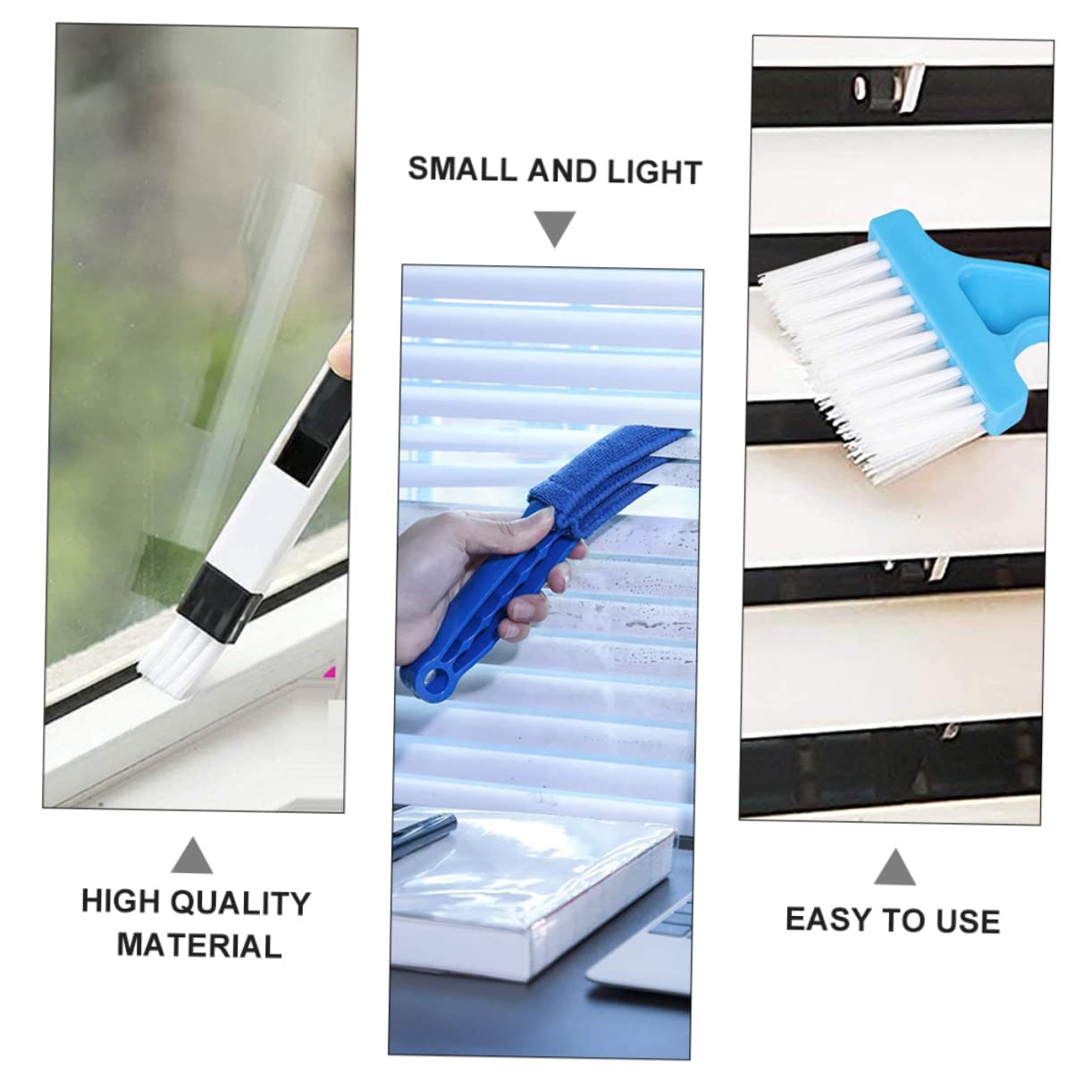 8piezas Cepillos para Limpiar Persianas y Ventanas Cepillos De Mano para Limpieza De Esquinas y Ranuras para Ventilación De Aire Acondicionado Limpiador De Teclados Plumero para Co