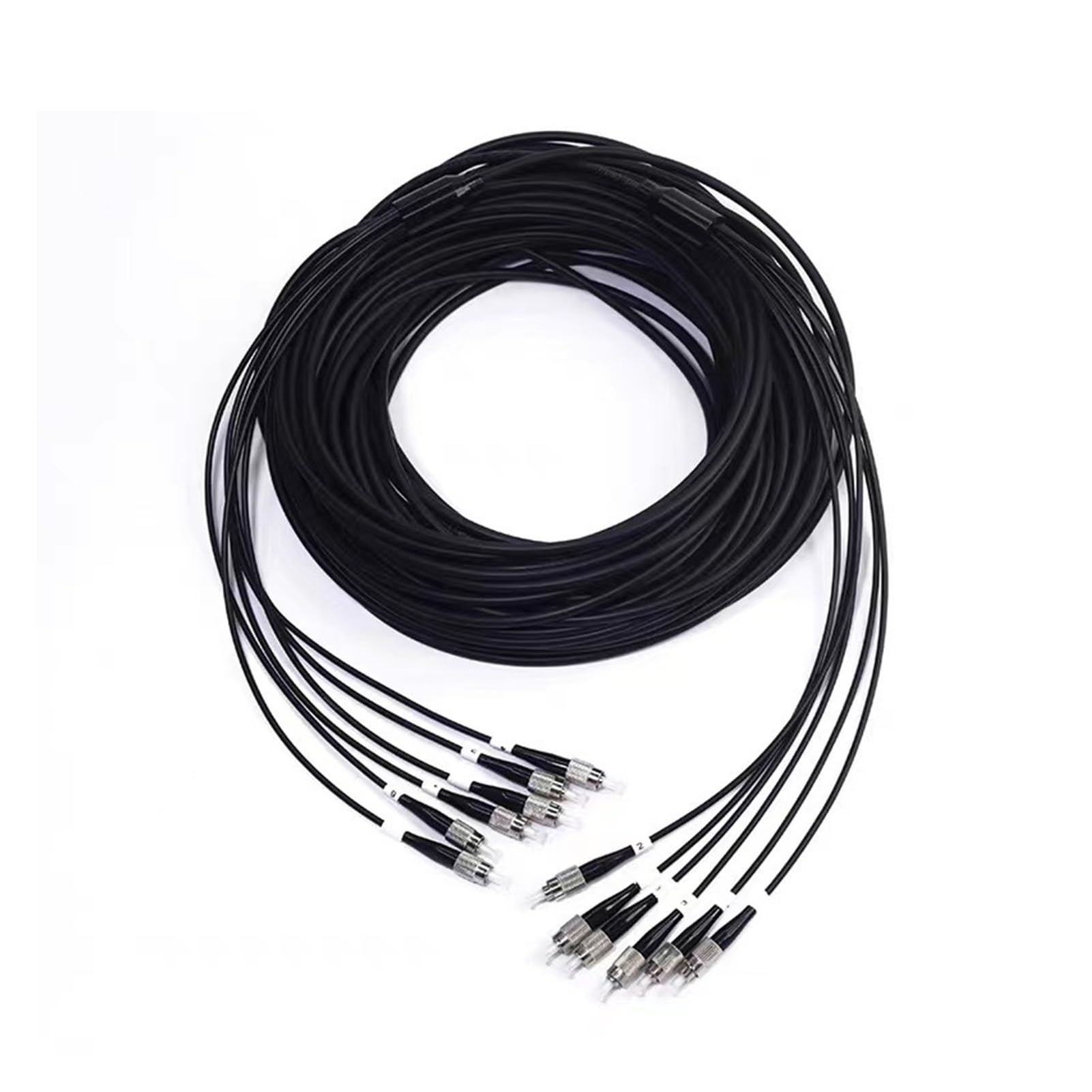 Cordon de Brassage blindé à 6 cœurs, 60m 70m 80m 100m 120m LSZH Field monomode LC SC-FC-St A, Cavalier de Fiber Optique Flexible de 5mm for l'extérieur(LSZH 70m SC-SC)