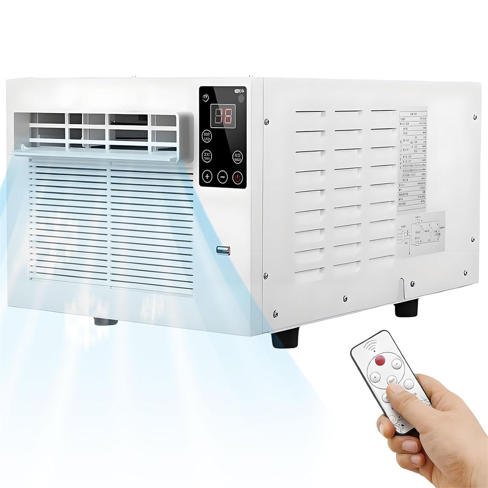 CYMYYDS Portable Air Conditioner with Fast Cooling and Dehumidifier, Compact Mini Air Conditioner, Without Outdoor Unit, for Bedroom, Kitchen, Rental House