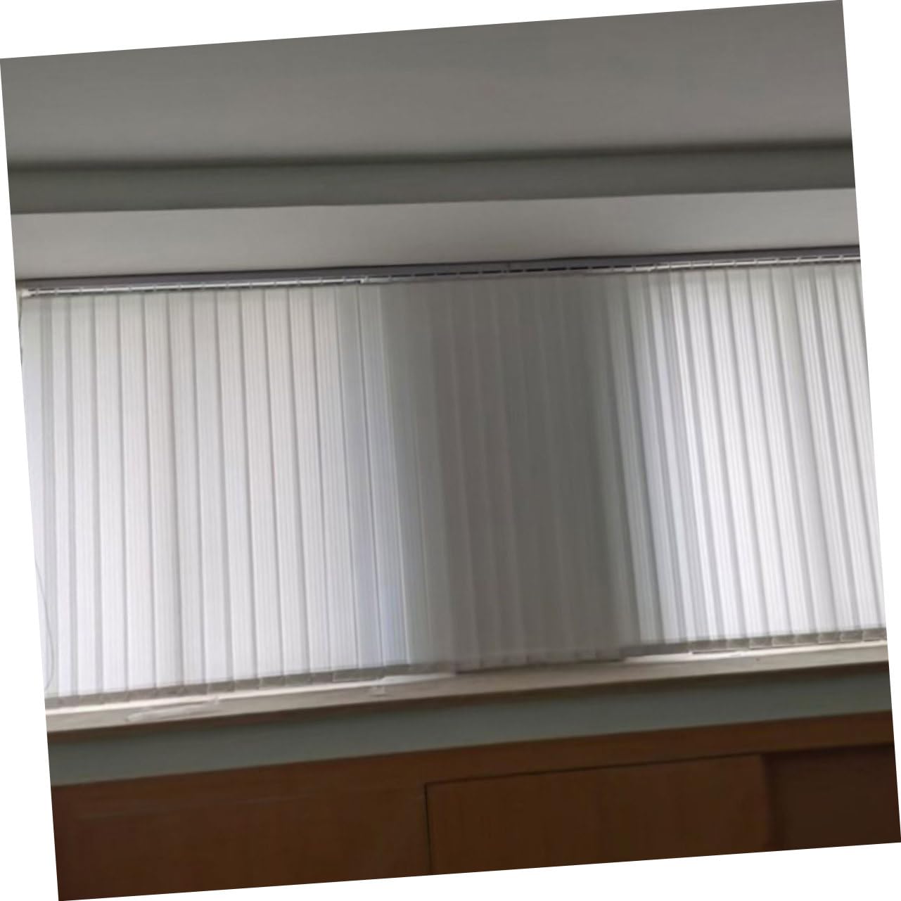 OSOLADY Blinds for Small Windows 3 Pack PVC Vertical Blind Slats Easy Install Replacement Parts