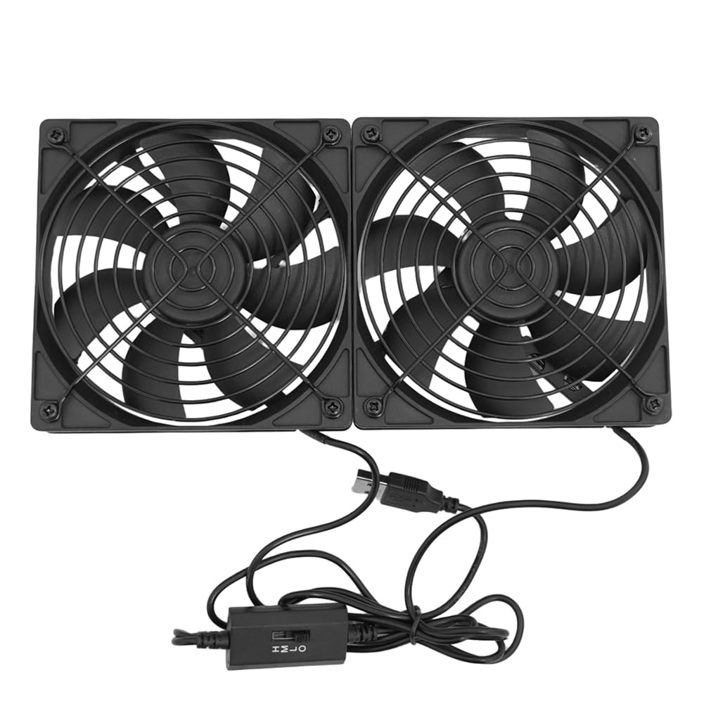 Intelligenter Ventilator für Zendure Hyper 2000 / SolarFlow 800 Plus / 1600 AC+ Balkon-Solaranlage, 300 m³/h Luftdurchsatz, 3 Geschwindigkeitsstufen, automatische Temperaturregelung von 0–60 °C