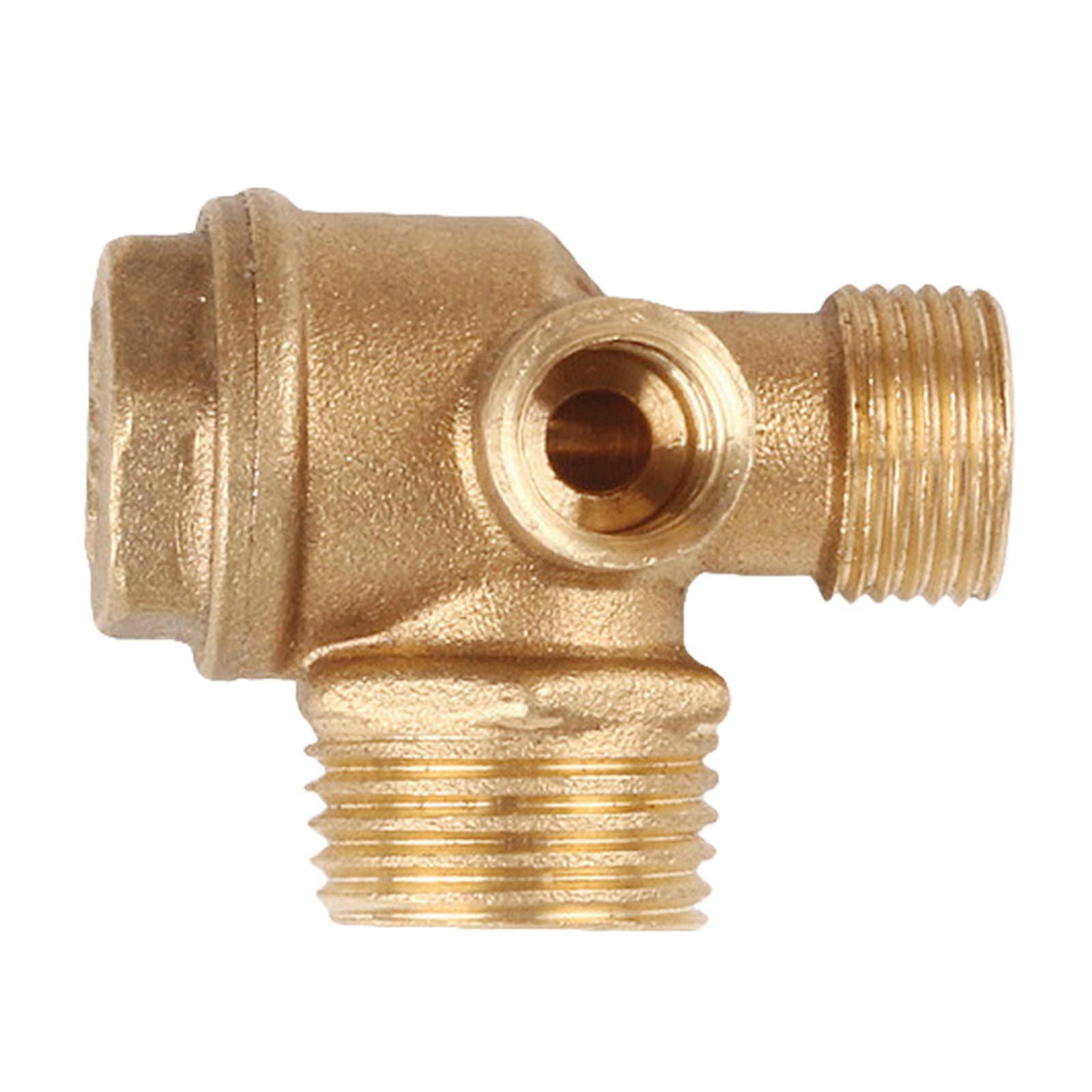 Unidirectional 3-Port Air Compressor Connect Pipe Fittings Check Central Pneumatic Valves Thread Replacement Tool Pneumatic Valves