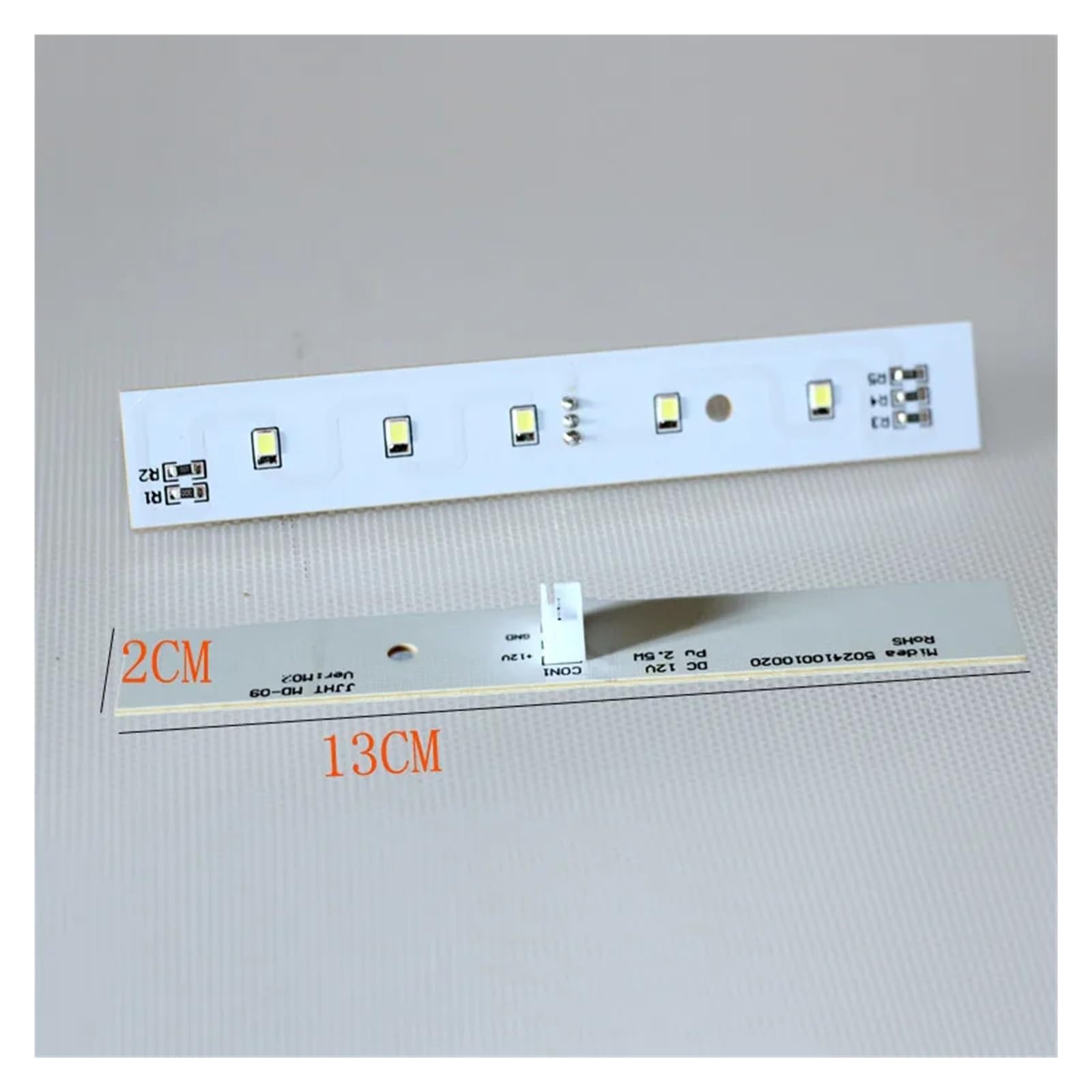 Listwa oświetleniowa do lodówki, Lampa LED do lodówki, pasek podświetlający, BCD-536WKM, biały, 13x2 cm, opakowanie 2 szt