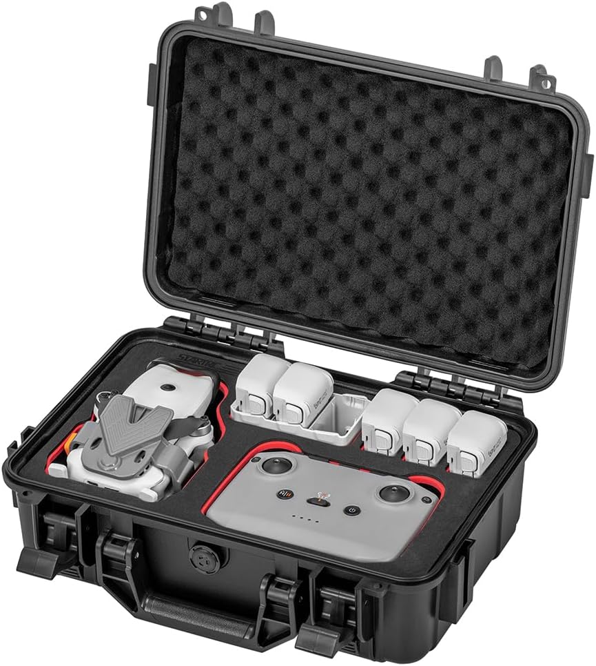 Compatible with DJI Lito 1 Storage Case, Waterproof, Hard Case, DJI RC 2/RC-N Transmitter, Storage Case, DJI Lito 1, Fully Protective Accessories, Dustproof, Shockproof, Scratch Resistant