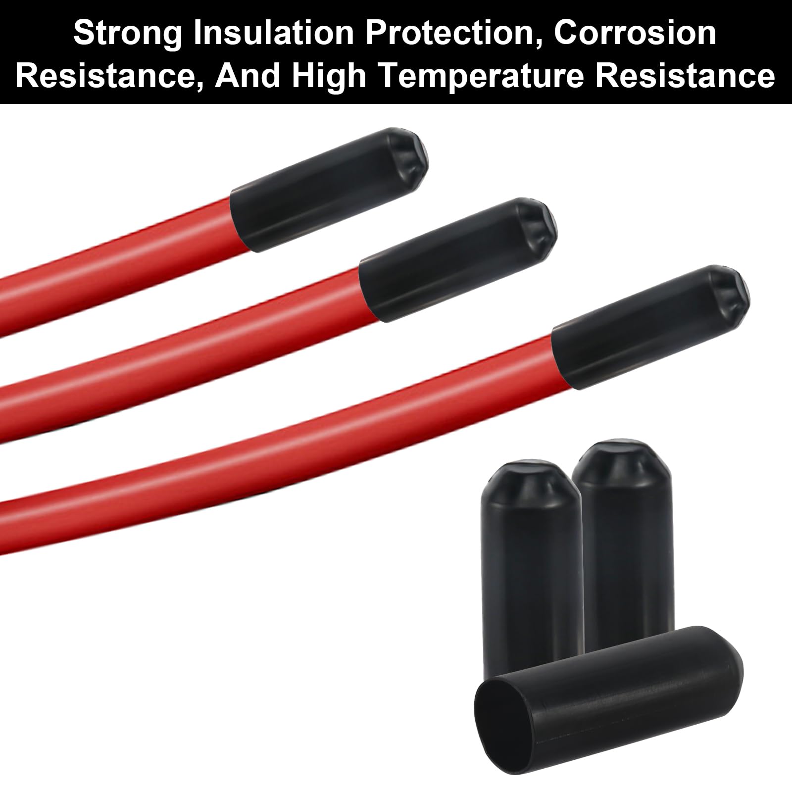 Lot De 10 Manchons Gaine Thermorétractable 2:1 - Diamètre 5 Mm, Longueur 10 Cm, Couleur Rouge, Pour Câbles