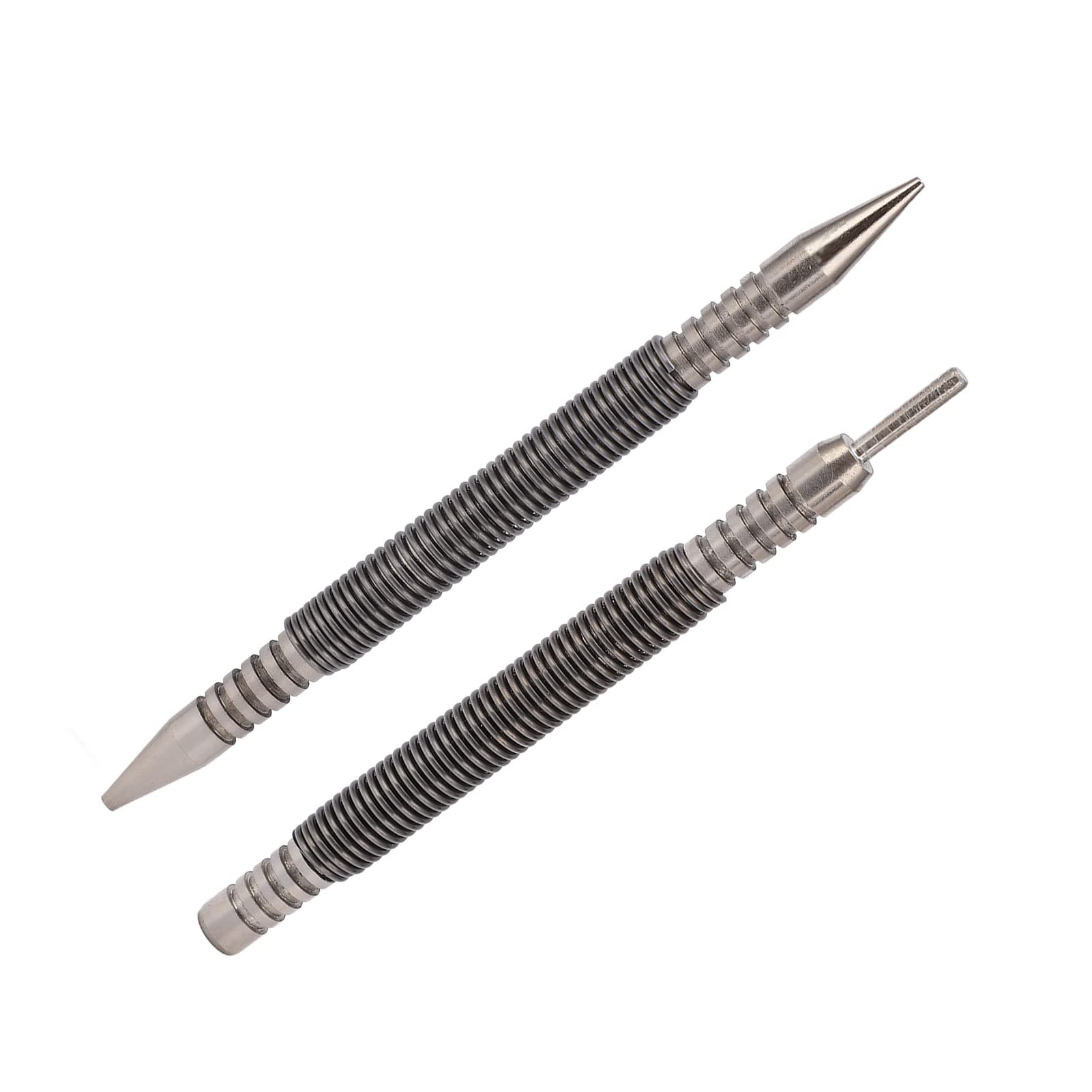 Punch Pin Set, 3500PSI Impact Spring Nail Set 2 Pcs Spring Nail Set Spring Loaded Design for HomeProfessional Use for Marking