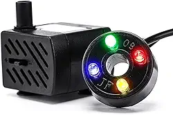 Bomba Submersa PL-118 com Luz LED para Aquários e Fontes – 220 L/H, Silenciosa, Baixo Consumo e Bivolt