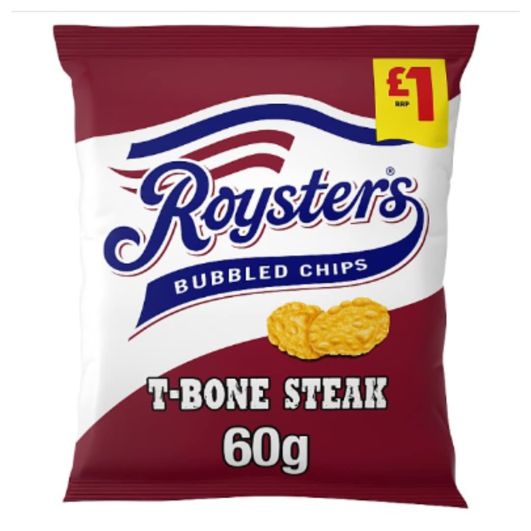 Caja de 20 patatas fritas Roysters T-Bone 60g £1 PMP