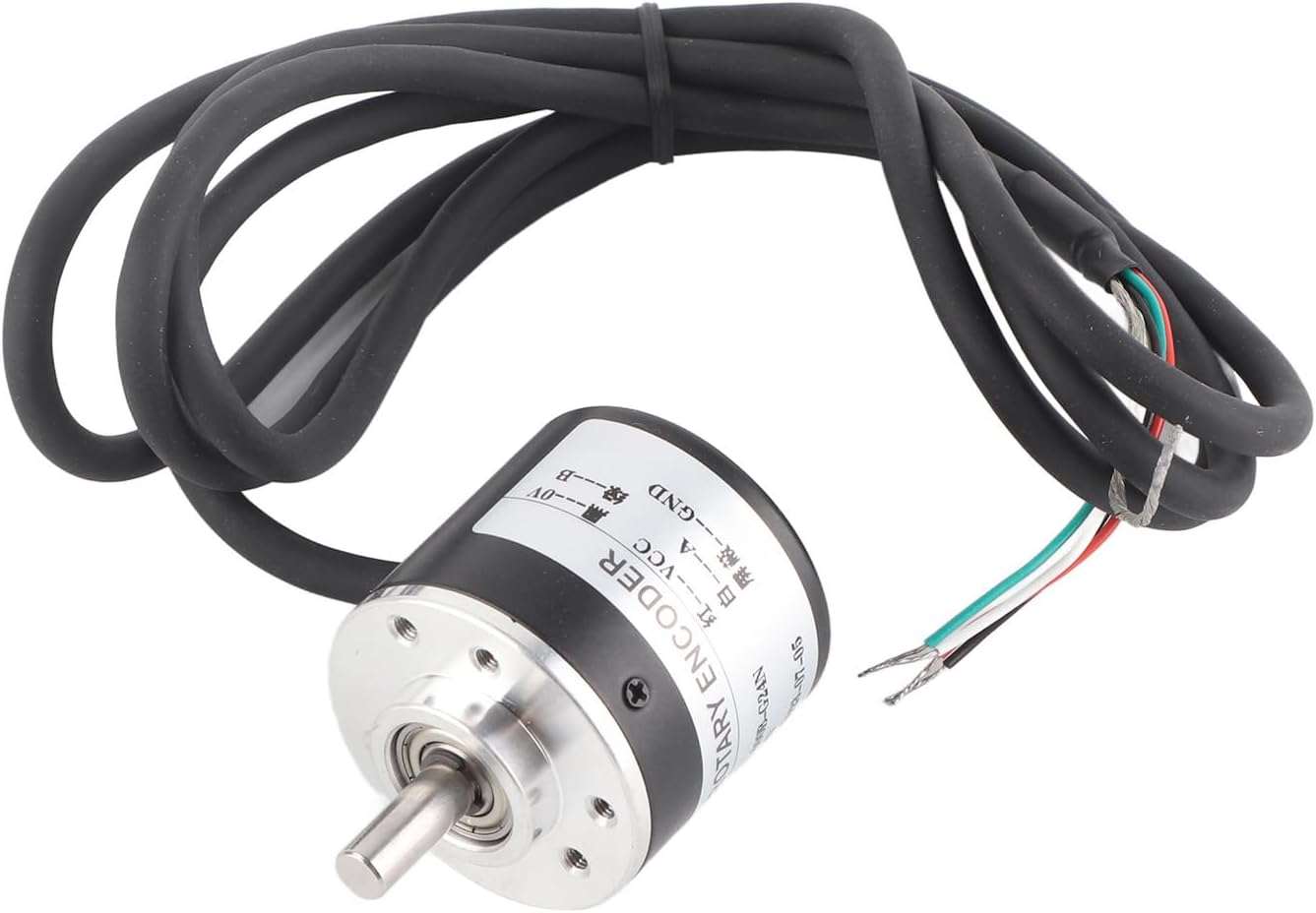REALM-ARK Incremental Rotation Encoder, 600 P/R Photoelectric Incremental Rotation Encoder 5~24V AB 2 Phases Shaft 6 mm for Measuring the Rotation Speed, Angle, Acceleration and Length of Objects