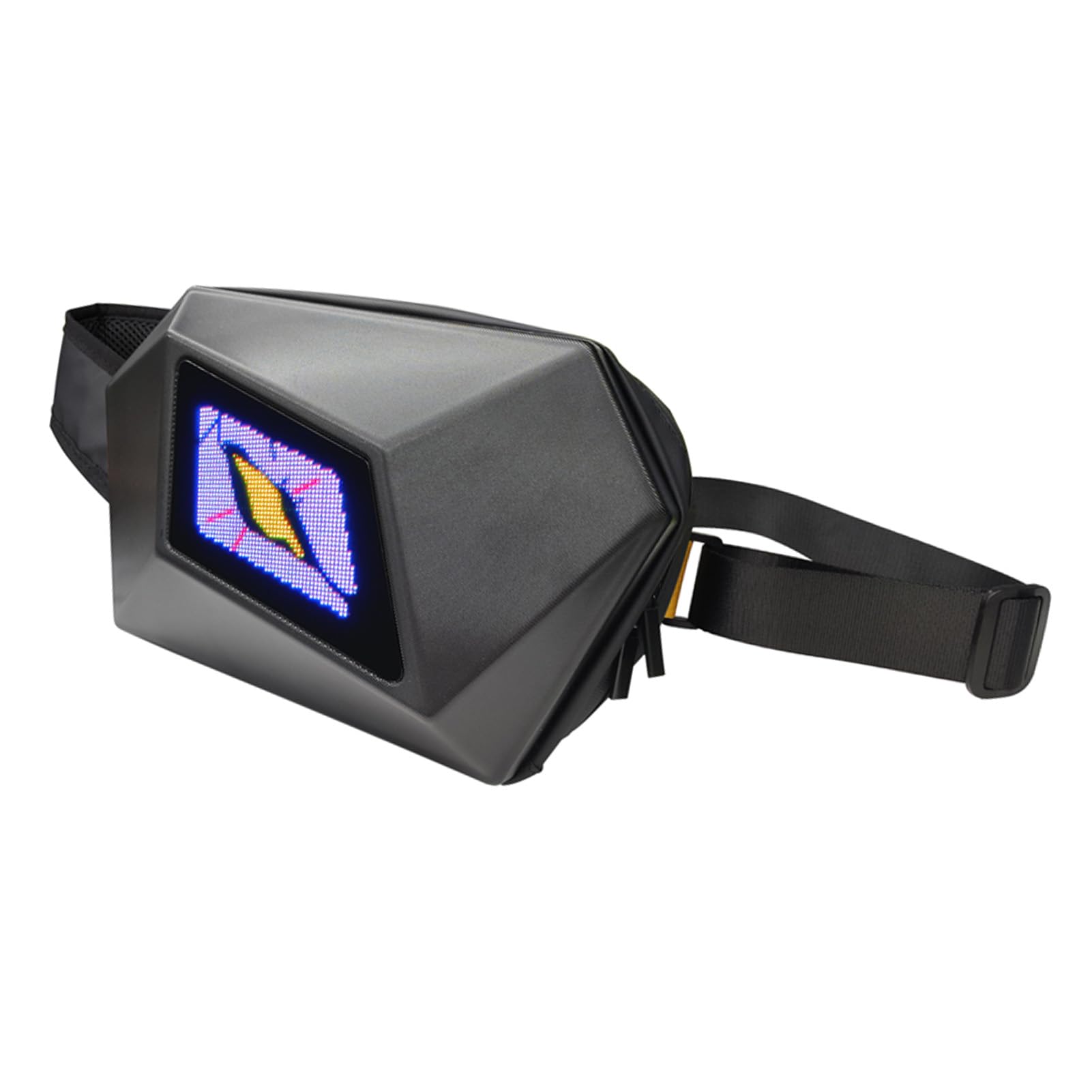 Torba na ramię LED Aplikacja Bluetooth Możliwość edycji treści niestandardowych Wodoodporna twarda skorupa Torba LED z diodami LED do jazdy na rowerze Piesze wycieczki Przygody na