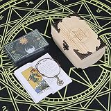 Jiawinng Tarot Novice, Jeu De Cartes Imperméable Oracle avec Guide Prophétie, Réunion De Famille Jeu De Diseur De Bonne Aventure, Noël Anniversaire Vacances Cadeau Expert Reader,Vert