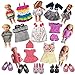 Price comparison product image 18 inch Doll Clothes for Our Generation- 7 Doll Clothes + 5 Doll Shoes - Doll Accessories Set for Our Generation Doll and 18 Inch Doll (Doll is not included)