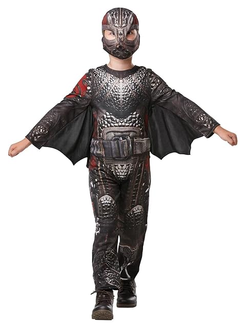 Foto 3 de 4 de Rubies Disfraz oficial de How to Train Your Dragon Hiccup Battlefield para niños, de 9 a 10 años, Halloween