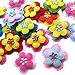 60pcs Felt Padded Flowers Appliques Craft Wedding Deco Mix Lots Bulk