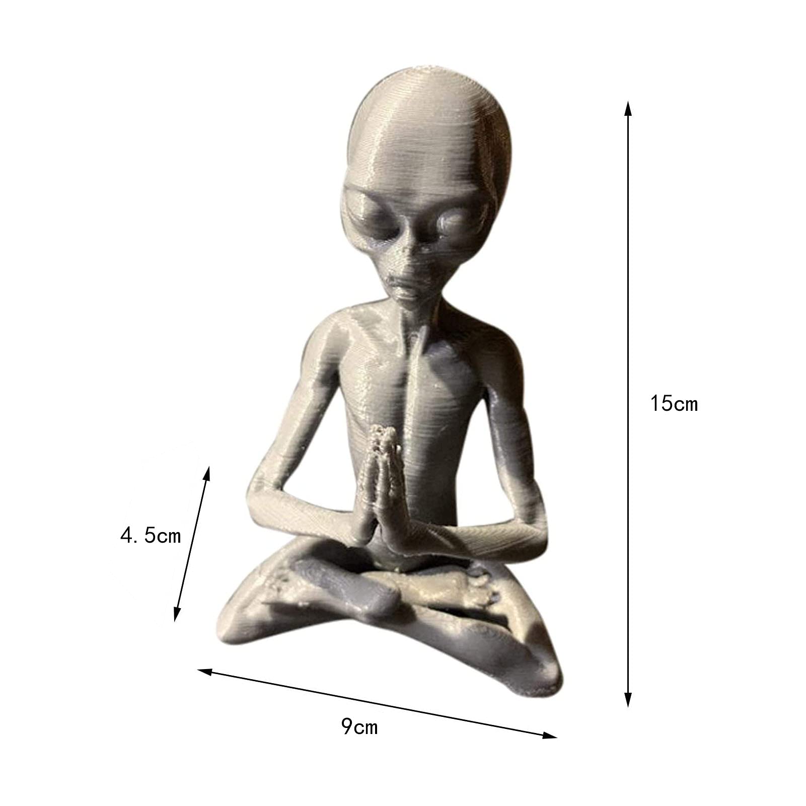 Alien-Statue Aus Harz – Lustige Dekofigur Für Drinnen & Draußen