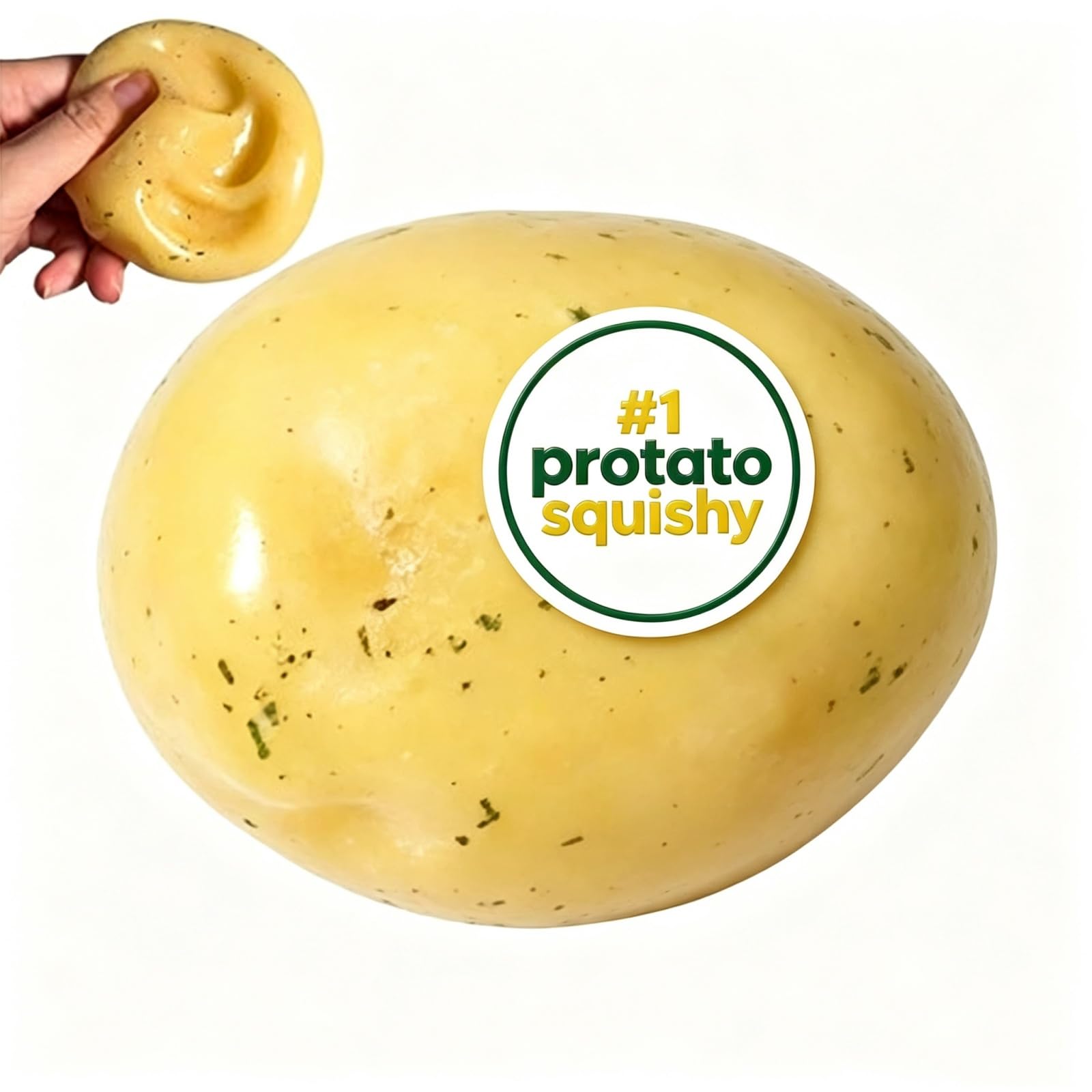 Mashed Potato Squishy Asmr Stress Ball with Filling — image 1