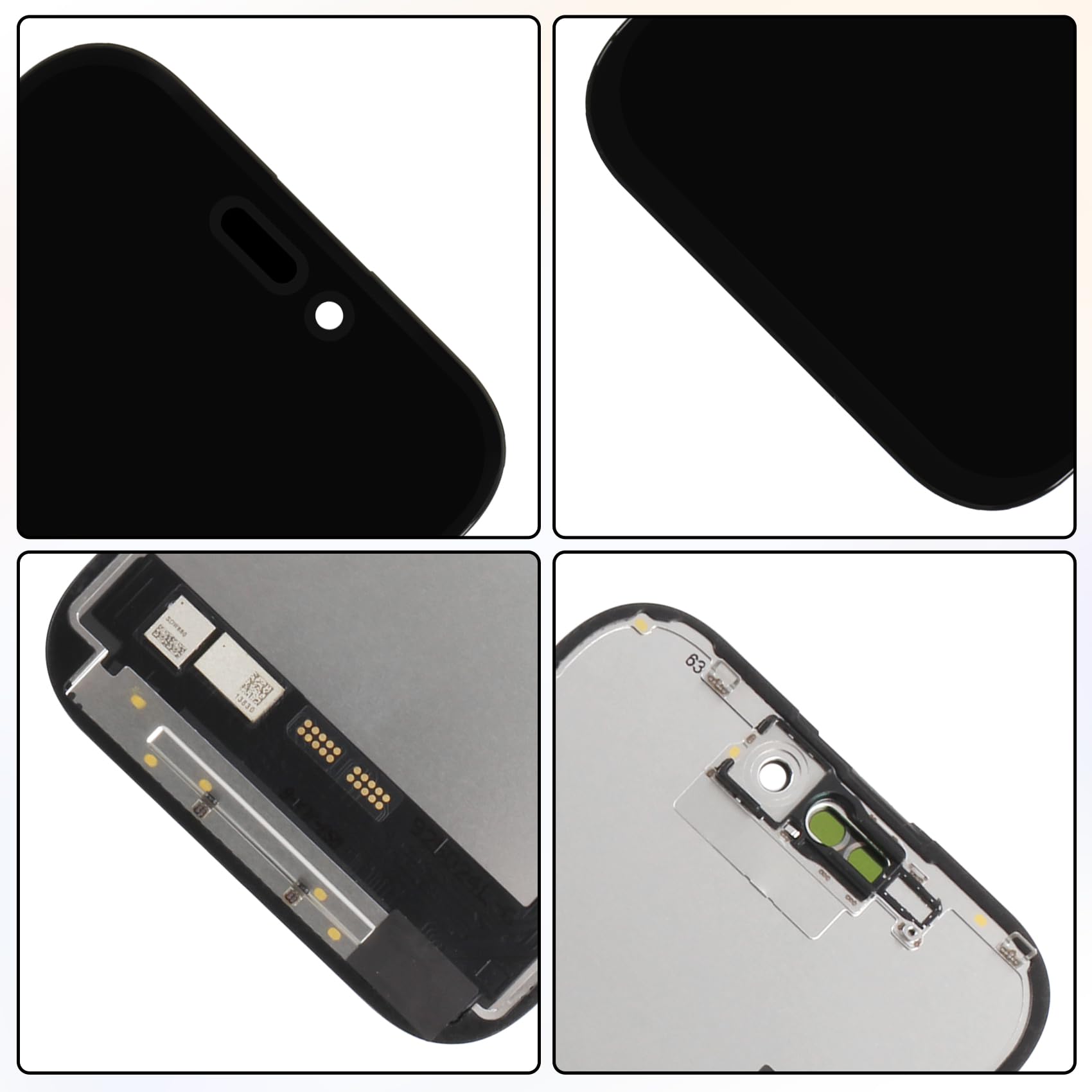 INCELL wyświetlacz LCD do iPhone'a 16 Pro, zamiennik ekranu do iPhone'a 16 Pro, A3293, A3083, A3292, A3294, zestaw naprawczy ekranu dotykowego z narzędziami, szkło hartowane