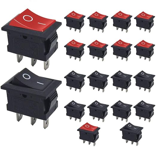 5X EIN-AUS-ON 3-POLIG 3-fach Mini-Latch Kippschalter AC 125V / 6R'NU