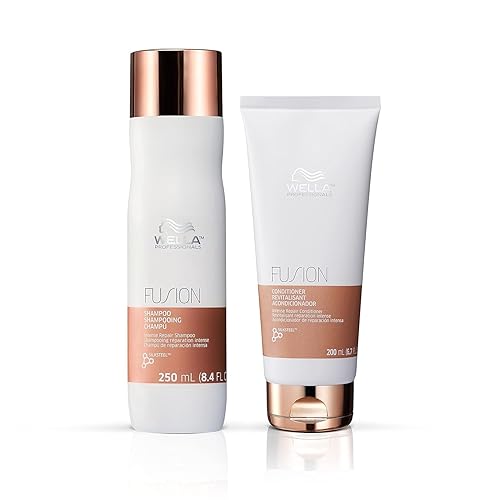 Wella Professionals Fusion - Juego de champú y acondicionador reparador intenso, reparación del cabello y anti rotura del cabello