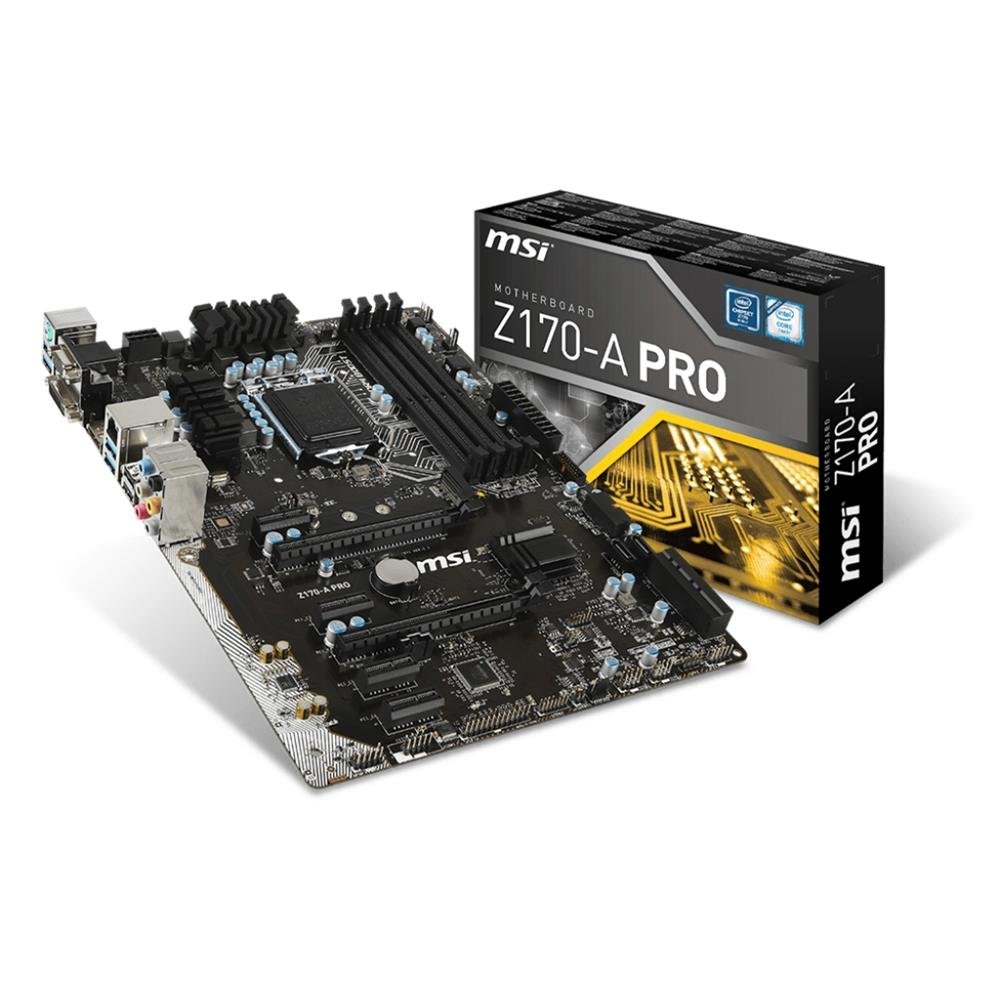MSI Z170-A PRO LGA 1151 ATX Intel Motherboard MSI Z170-A PRO LGA 1151 ATX Intel Motherboard