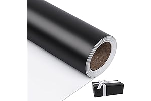 NESCCI Black Wrapping Paper 17.5 Inches X 32.8 Feet