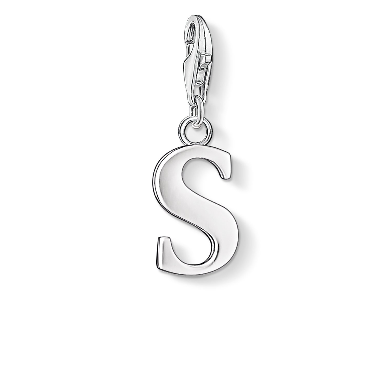 Thomas Sabo Women's Silver Charm Pendant - Letter S