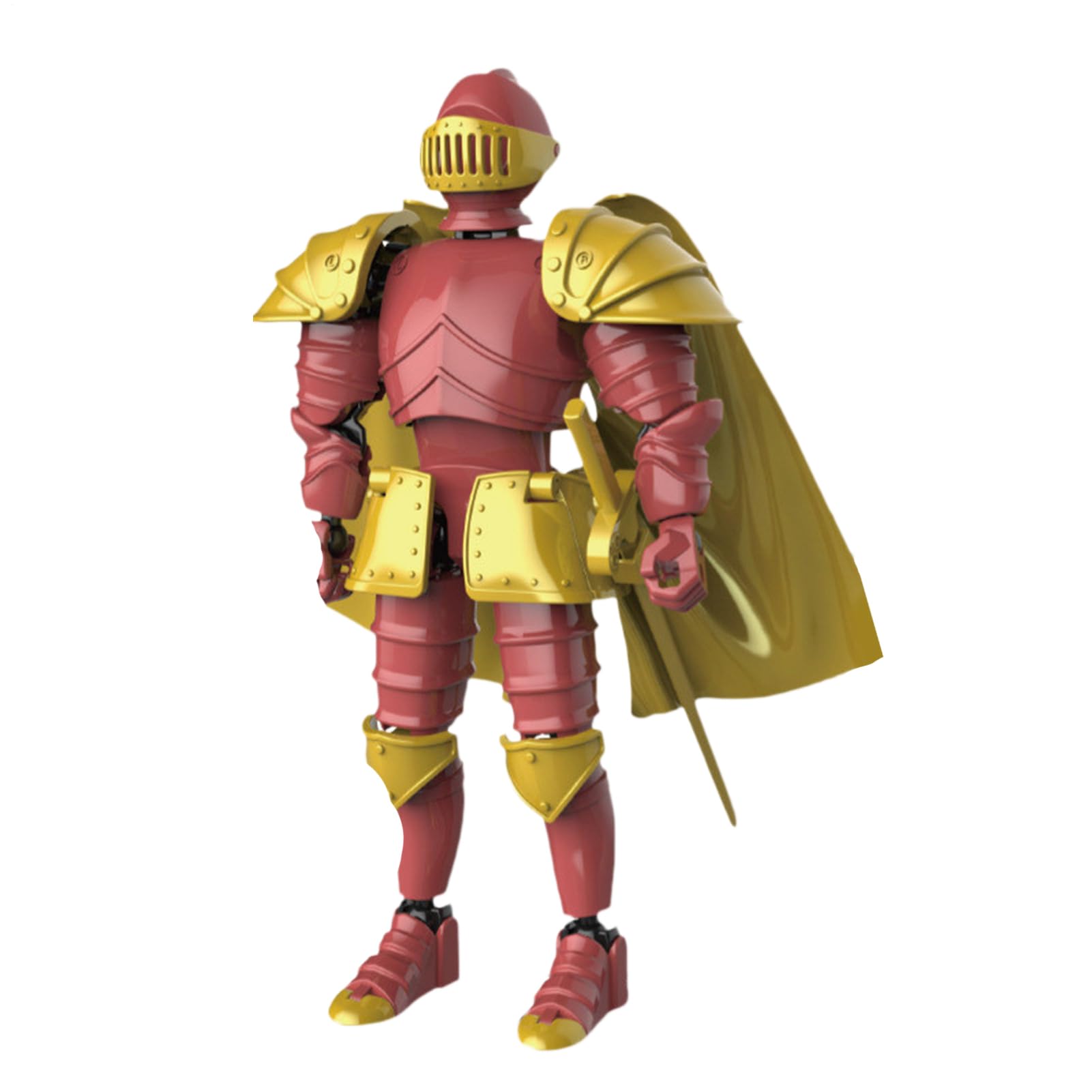 Medieval Knight Action Figure Knight Collection 3D Printed Movable Full Body Figure Medieval Statue Desk Decoration Multi-Functional Collectible Figurine For Families Lovers