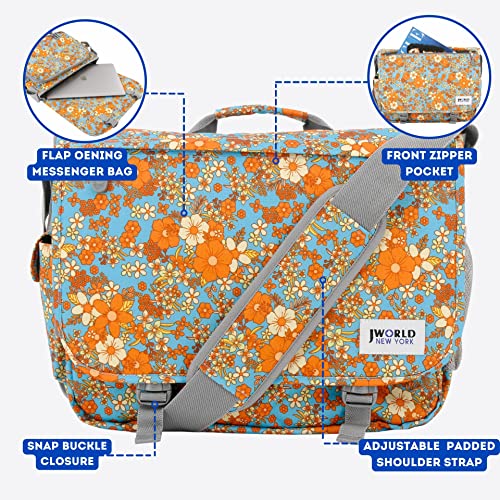Image of J World New York Thomas Laptop Messenger Bag for Women & Men. Kids Computer Bookbag