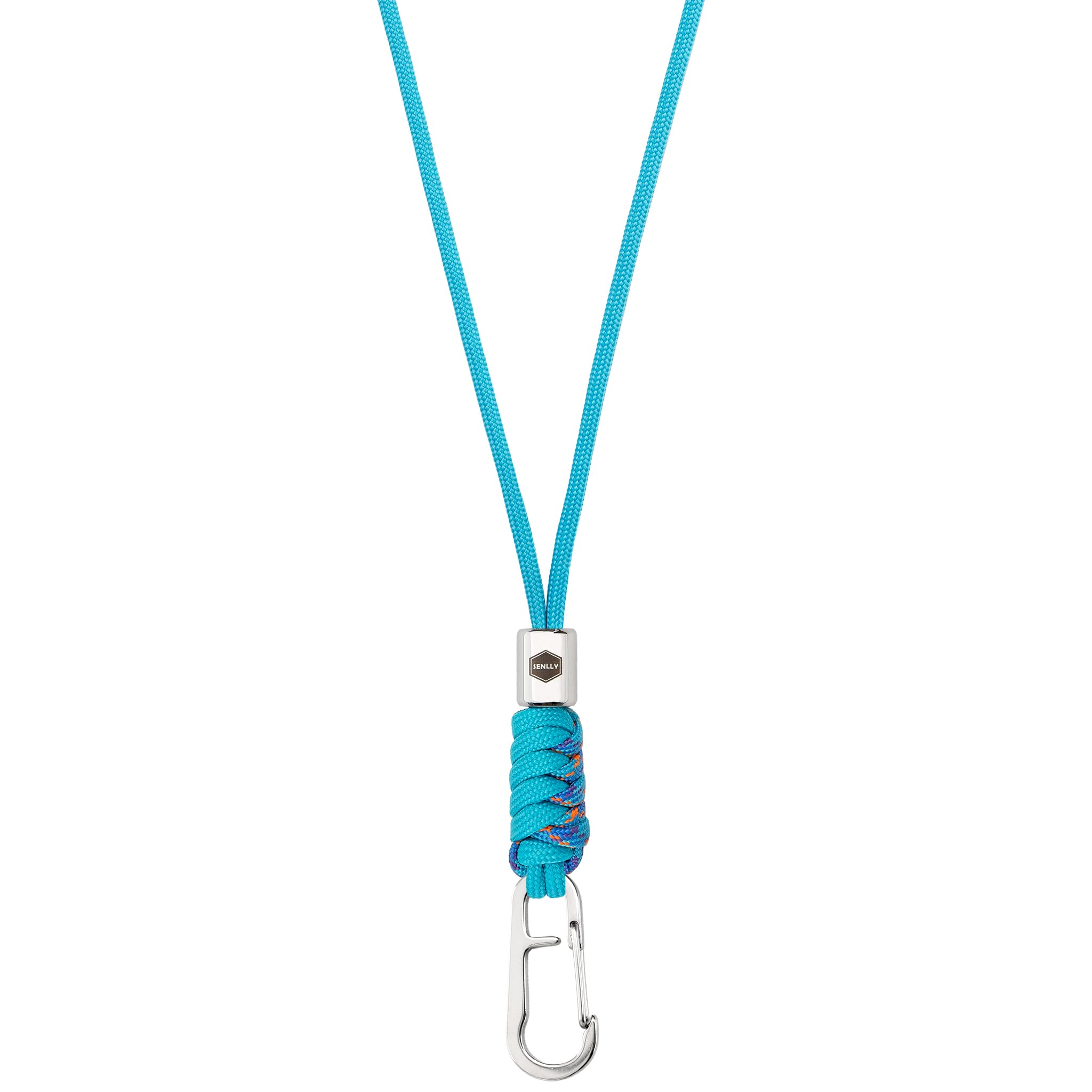 SENLLY Neck Lanyard Keychain for keys, Cell Phone, ID Badge Holder, Paracord Braided Design with Stainless Steel Hardware