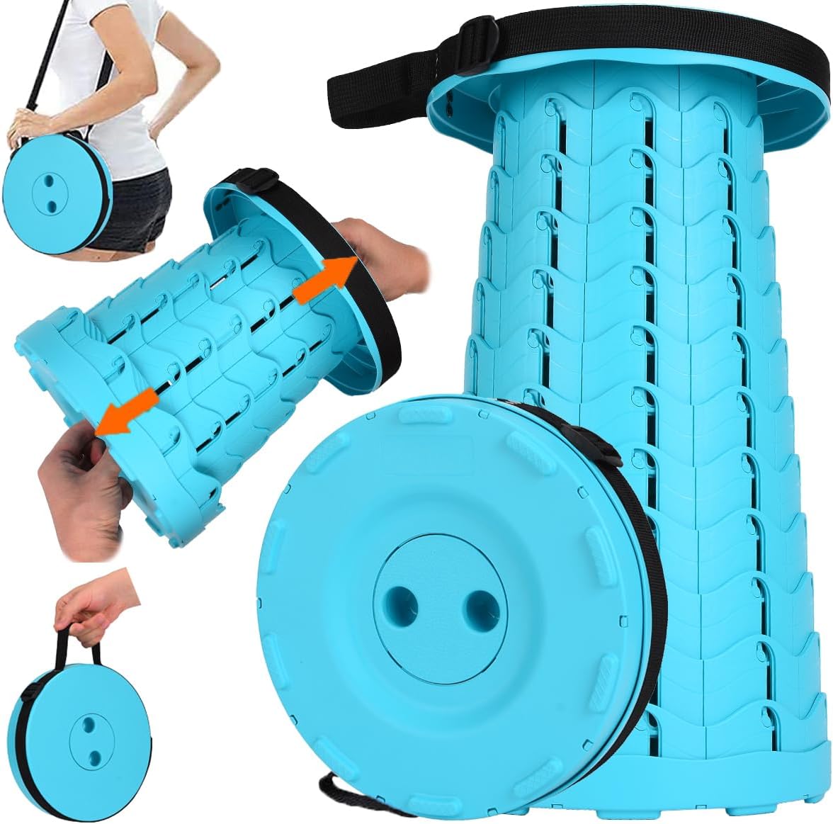 Fishboy Upgraded Collapsible Stool for Adults,Portable