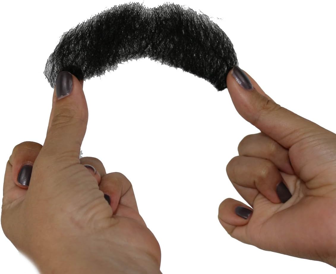 Walrus Mustache Plush and Hairy Full Cowboy Costume Mustache Stick On