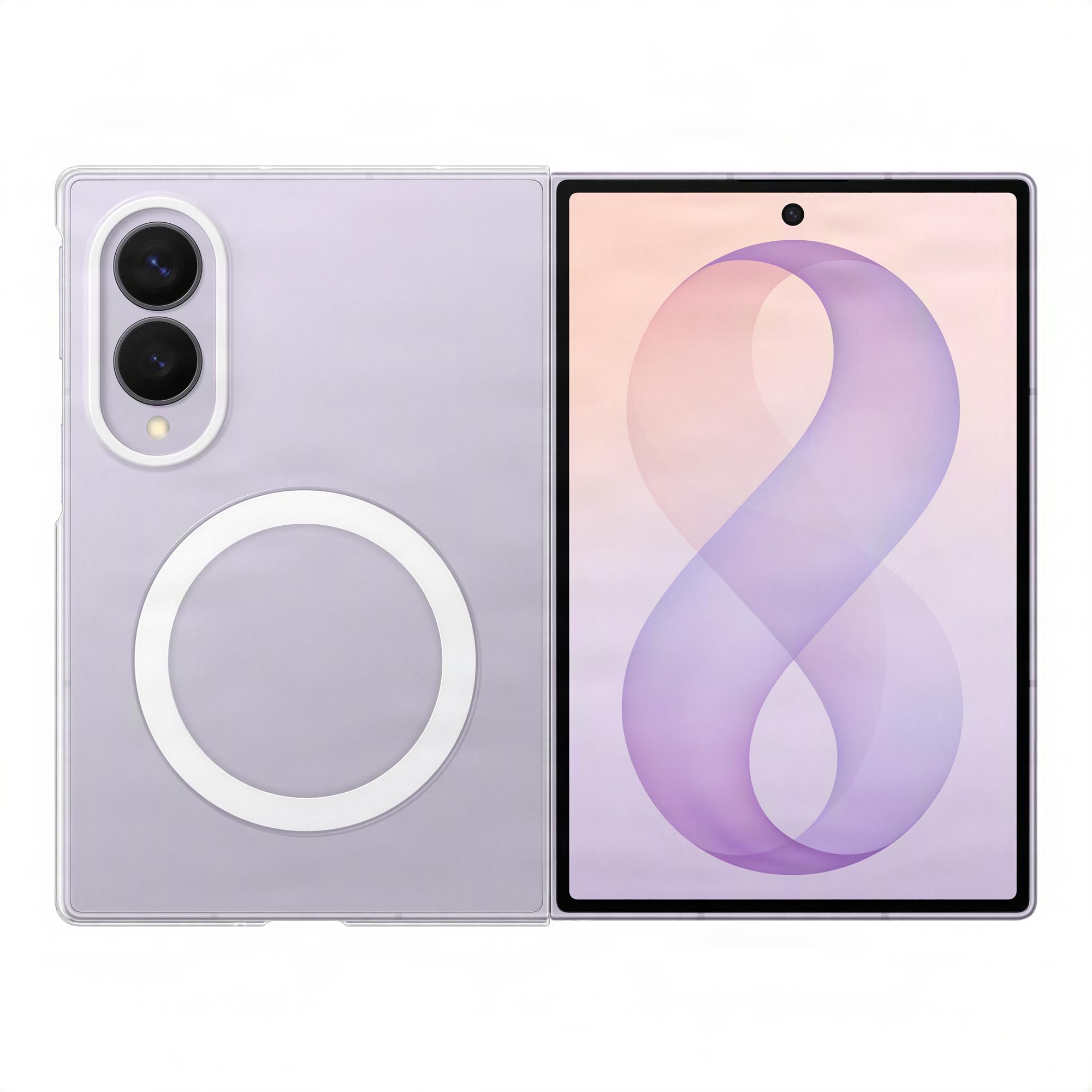 Samsung Transparent Galaxy Z Fold8 Clear Magnet Case