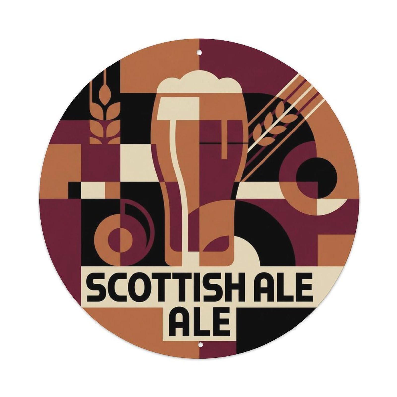 Scottish Ale Vintage Malt Tavern Culture Festival Brew Metal Tin Sign