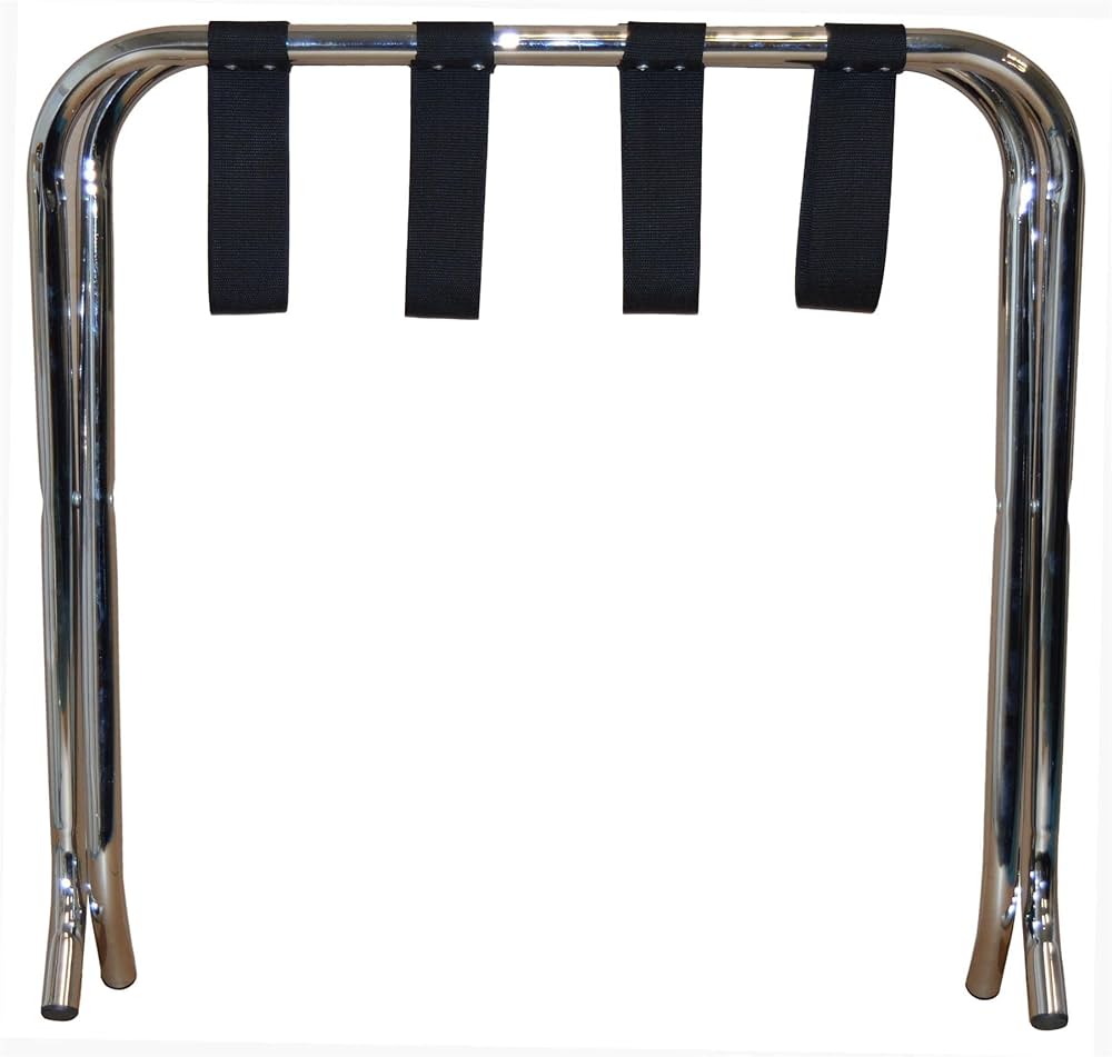 Ashton Metal Luggage Rack No Back - Chrome