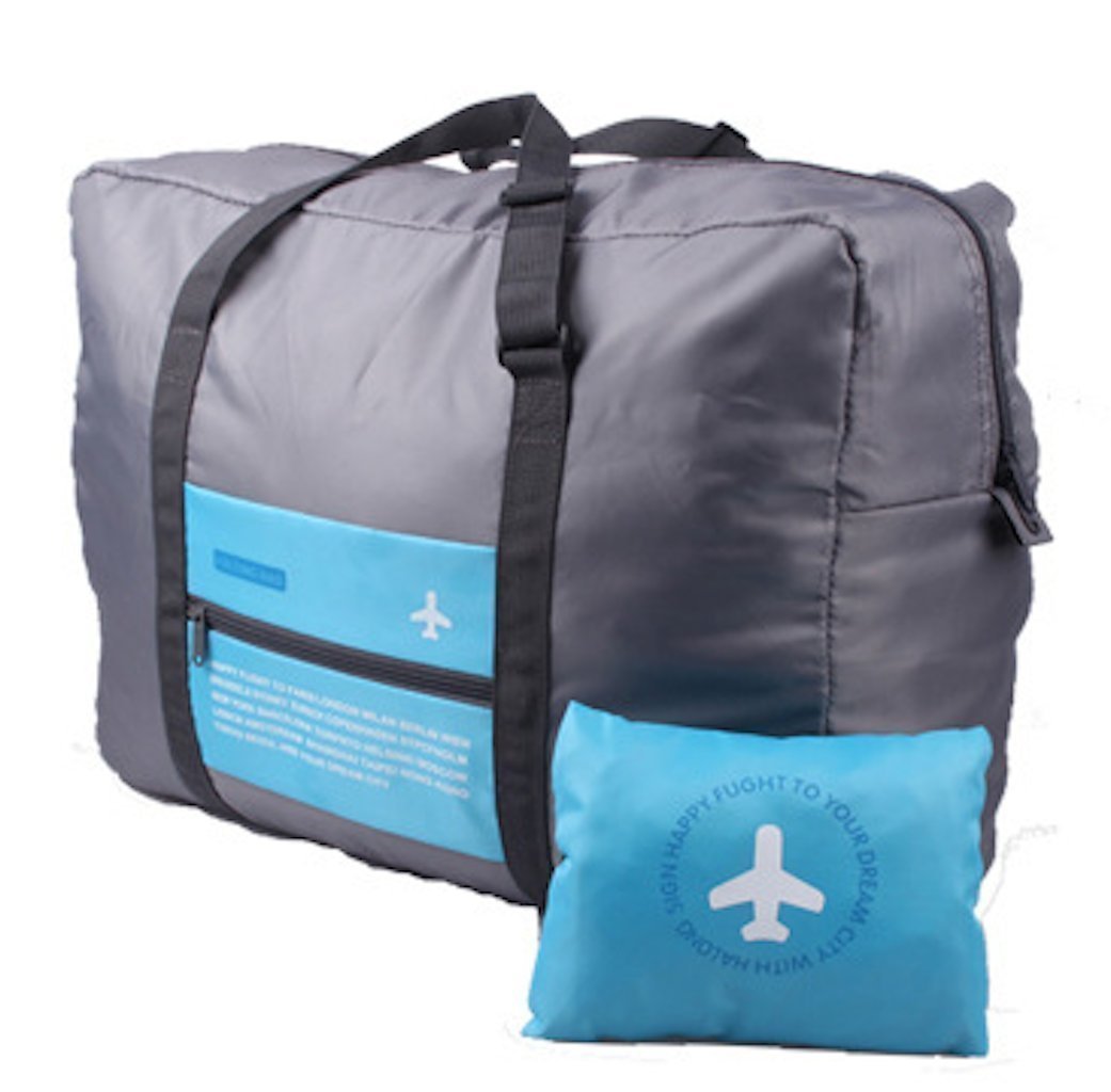 Waterproof Folding Travel Bags, Foldable Reusable Large Carry Tote Bag Trolley Zipper Pouch, Carry-on Bag, Foldable, Dual Strap, Waterproof and Large Capacity Travel Bag,-image-12