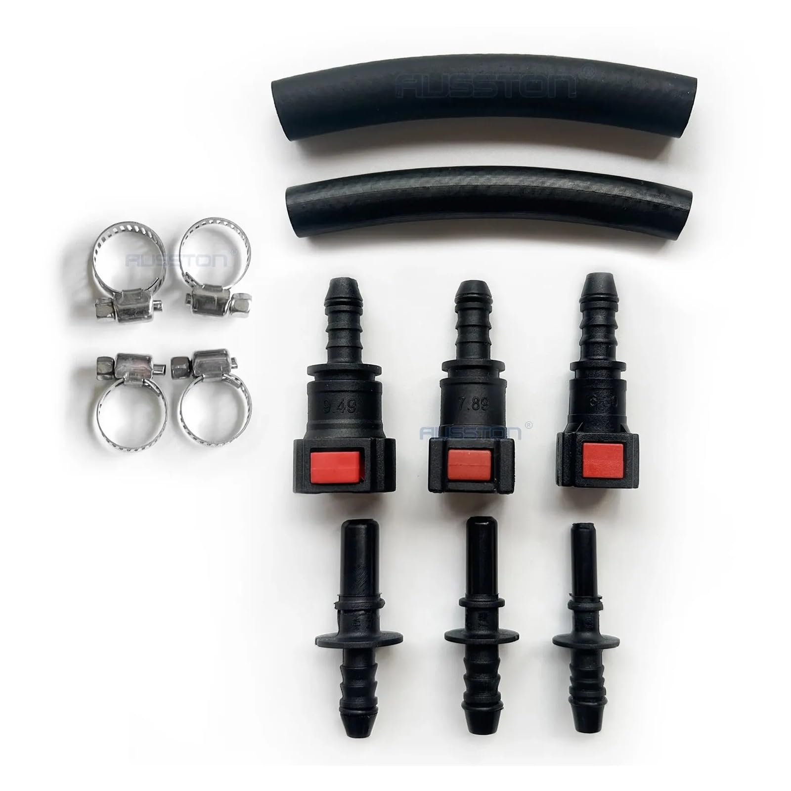Kraftstoffdruck-Testkit – Kraftstoffdruckmessgerät – 0–100 PSI Kraftstoffeinspritzpumpen-Druckprüfer-Messgerät-Kit für Auto, Motorrad, LKW