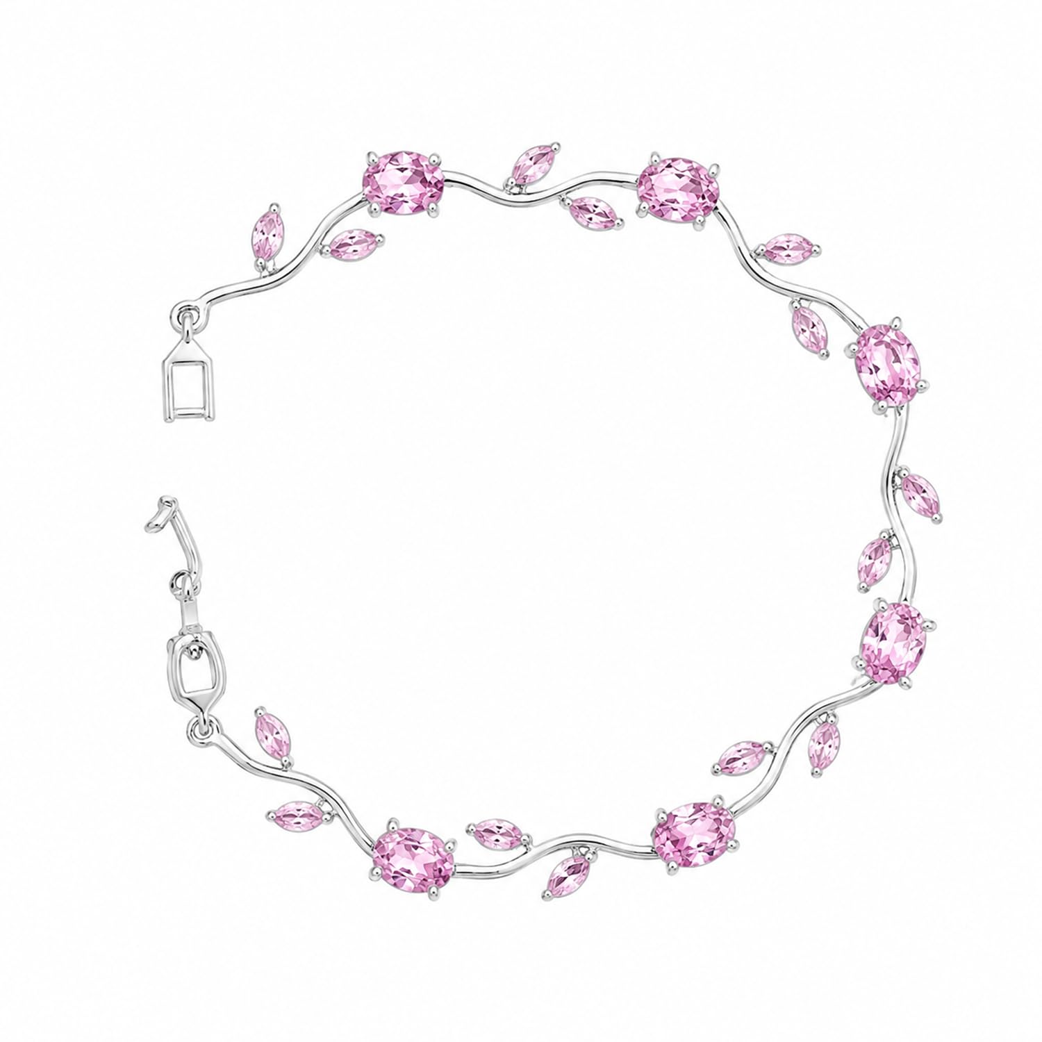 Tulip Bracelet for Women & Girls | Anti Tarnish Stainless Steel Floral Bracelet |Party and Daily Wear Jewellery-image-27