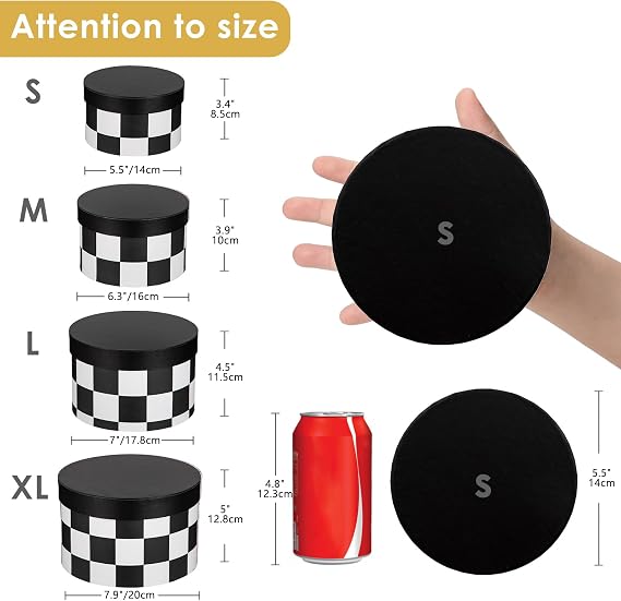 Round Gift Boxes with Lids for Presents Flower Boxes for Arrangements