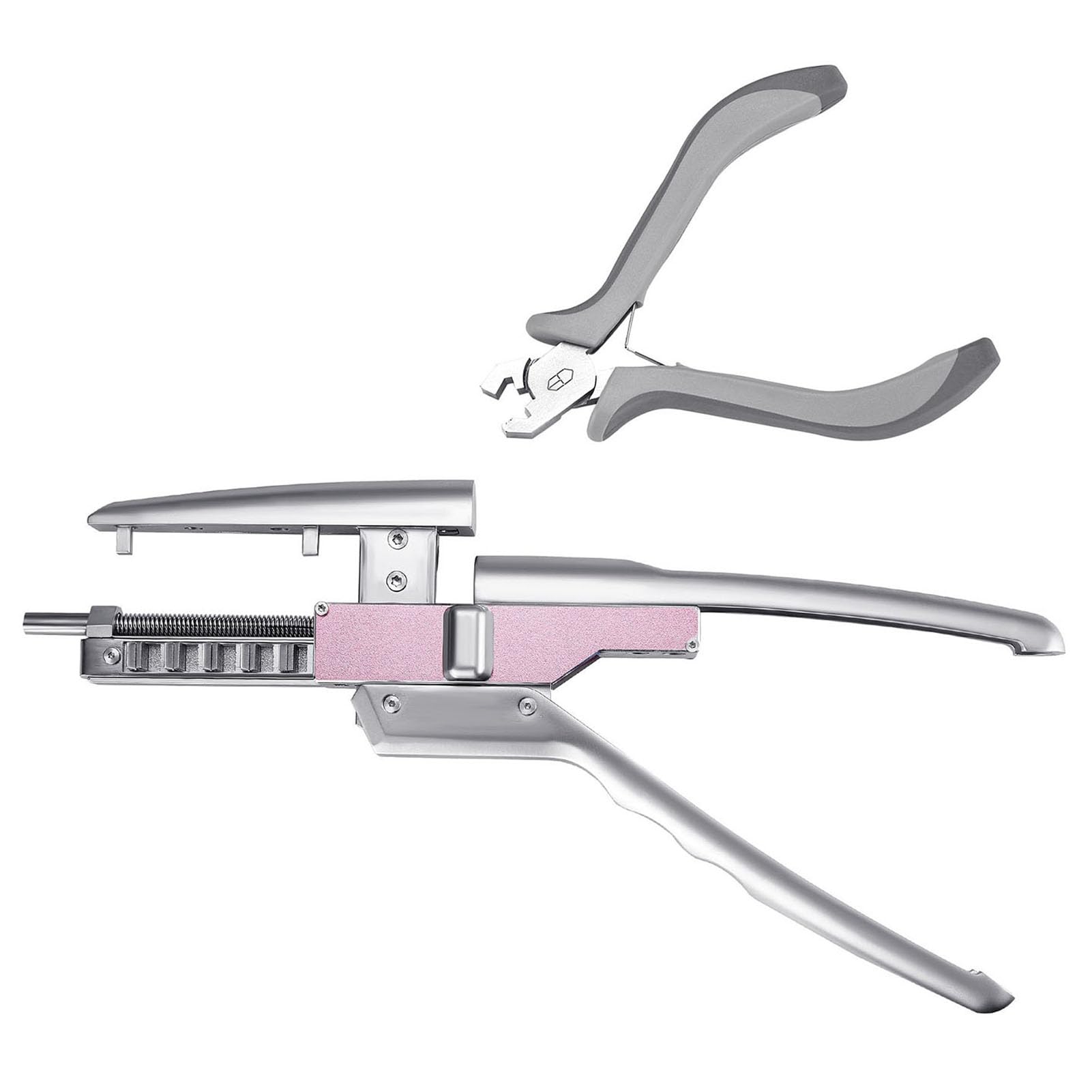 Mfydpp 6D Hair Extensions Machine Kit,2Nd Generation Hair Extensions Machine,Invisible Seamless No-Trace Hair Extensions Tool With Pliers For Salon