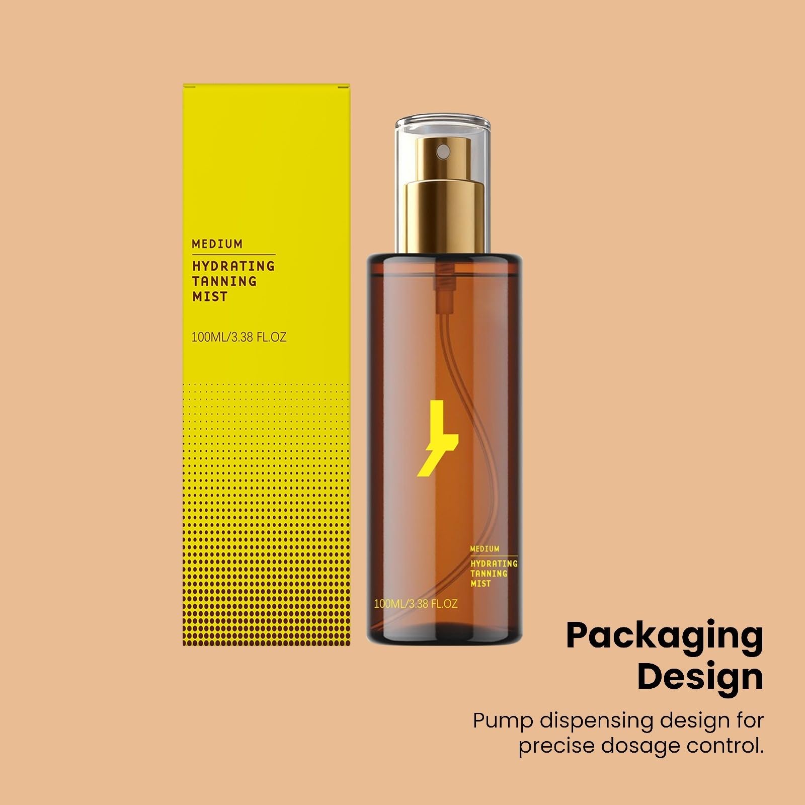 Naturalny płyn do opalania z naturalnymi kroplami do opalania - bez słońca krople do opalania, jednolita naturalna opalenizna, bez smug (100 ml)