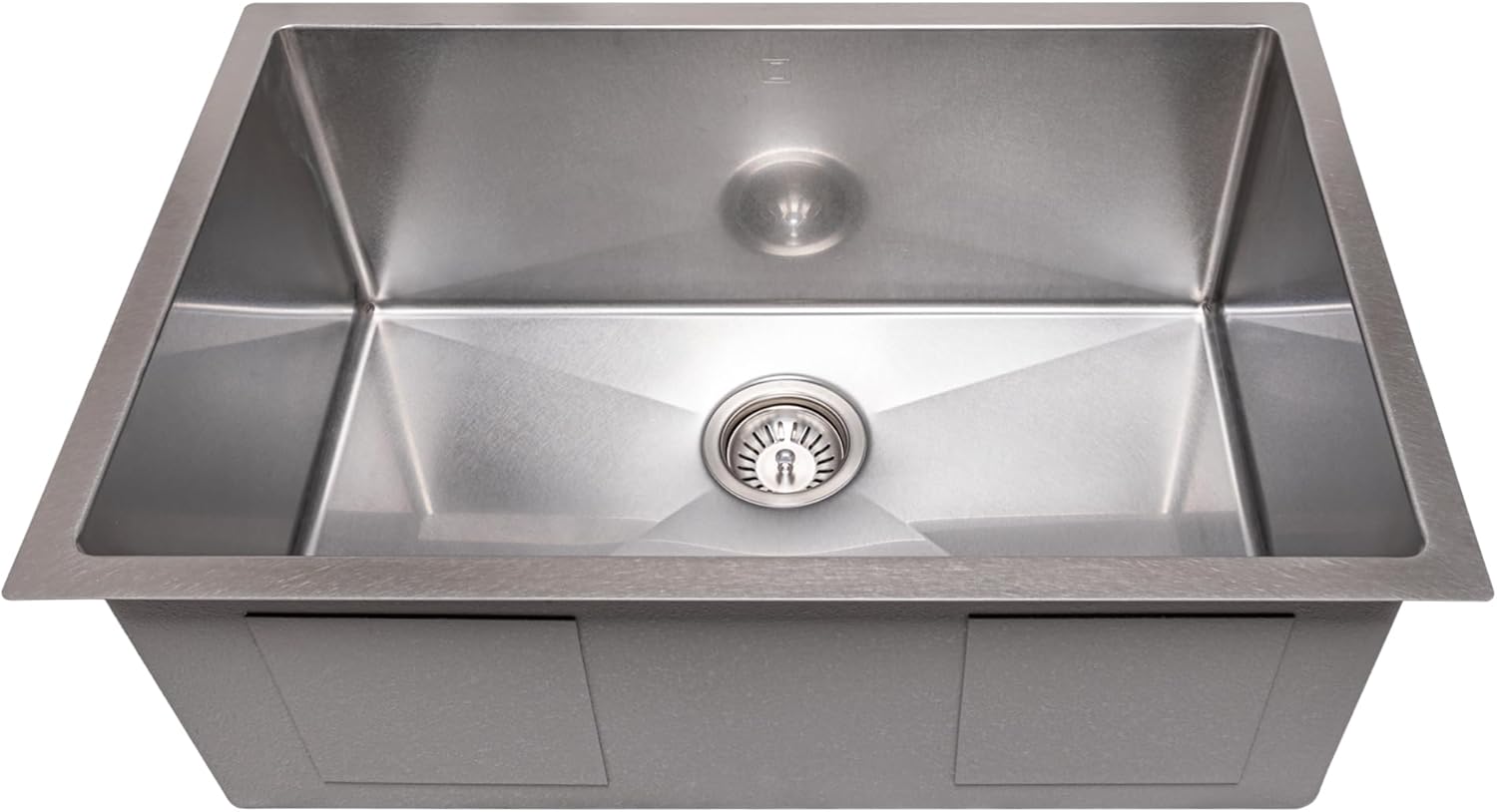ZLINE 27 in. Meribel Undermount Single Bowl Stainless Steel Kitchen Sink with Bottom Grid (SRS-27)