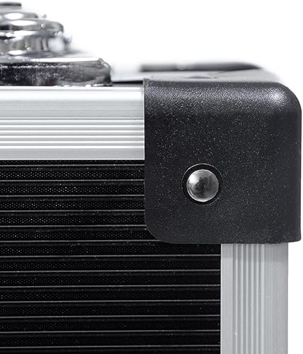 Miniatura 4 de Estuche rígido de aluminio con inserto de espuma personalizable para bricolaje, 14 x 10 x 4 pulgadas (acabado negro)