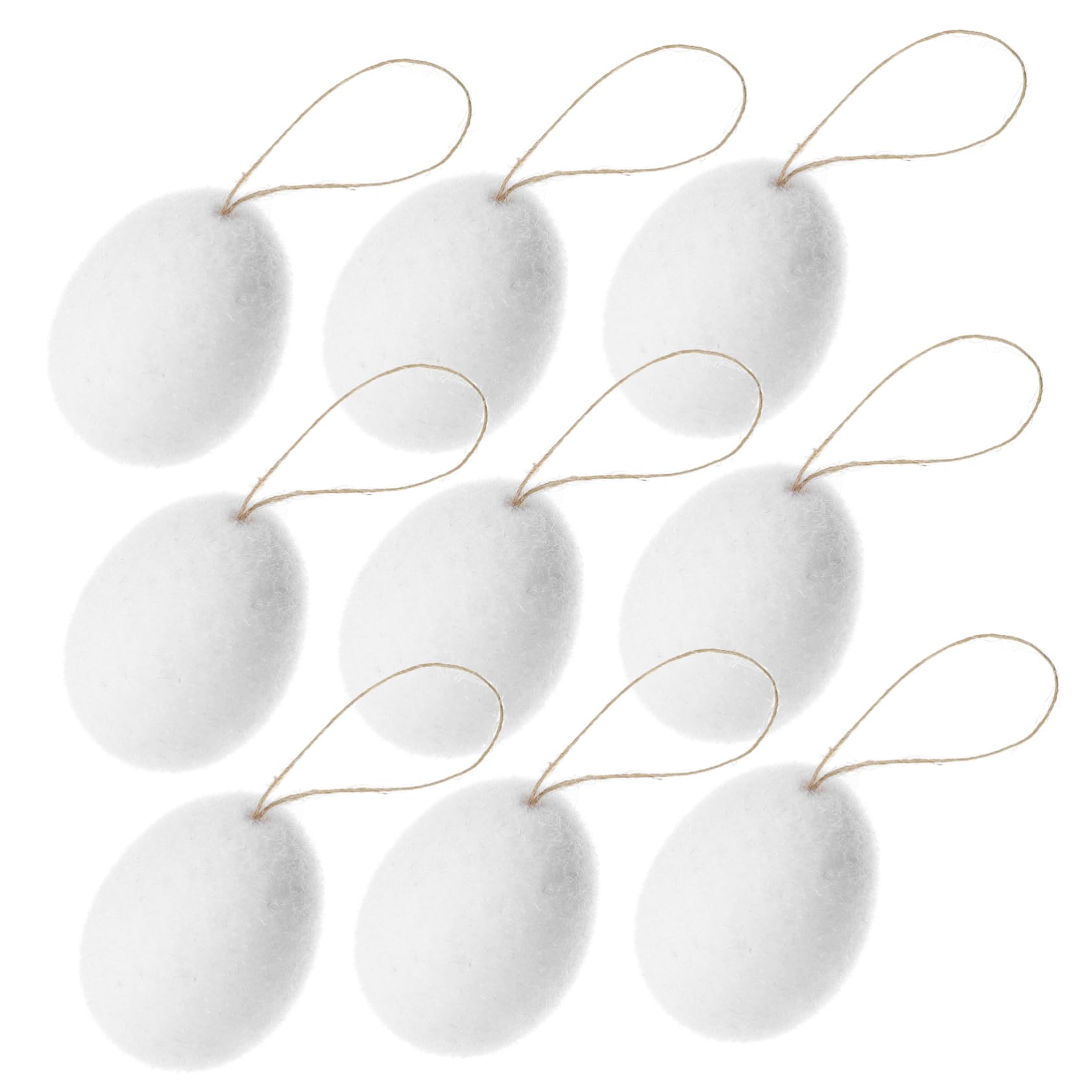 DECHOUS 36stücke Ostereier Dekorationen Für Osterfeiern Hängende Ostereier Flockmaterial Frühlingsdeko Für Festliche Und Kreative Osterdekoration