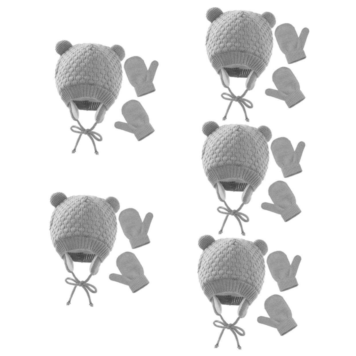 LIFKOME 5 Set di Cappelli per Bambini Adorabile Cappello Lavorato A Maglia Che Mantiene Caldo Il Cappello Lavorato A Maglia con Design A Cartoni Animati per Il Compleanno